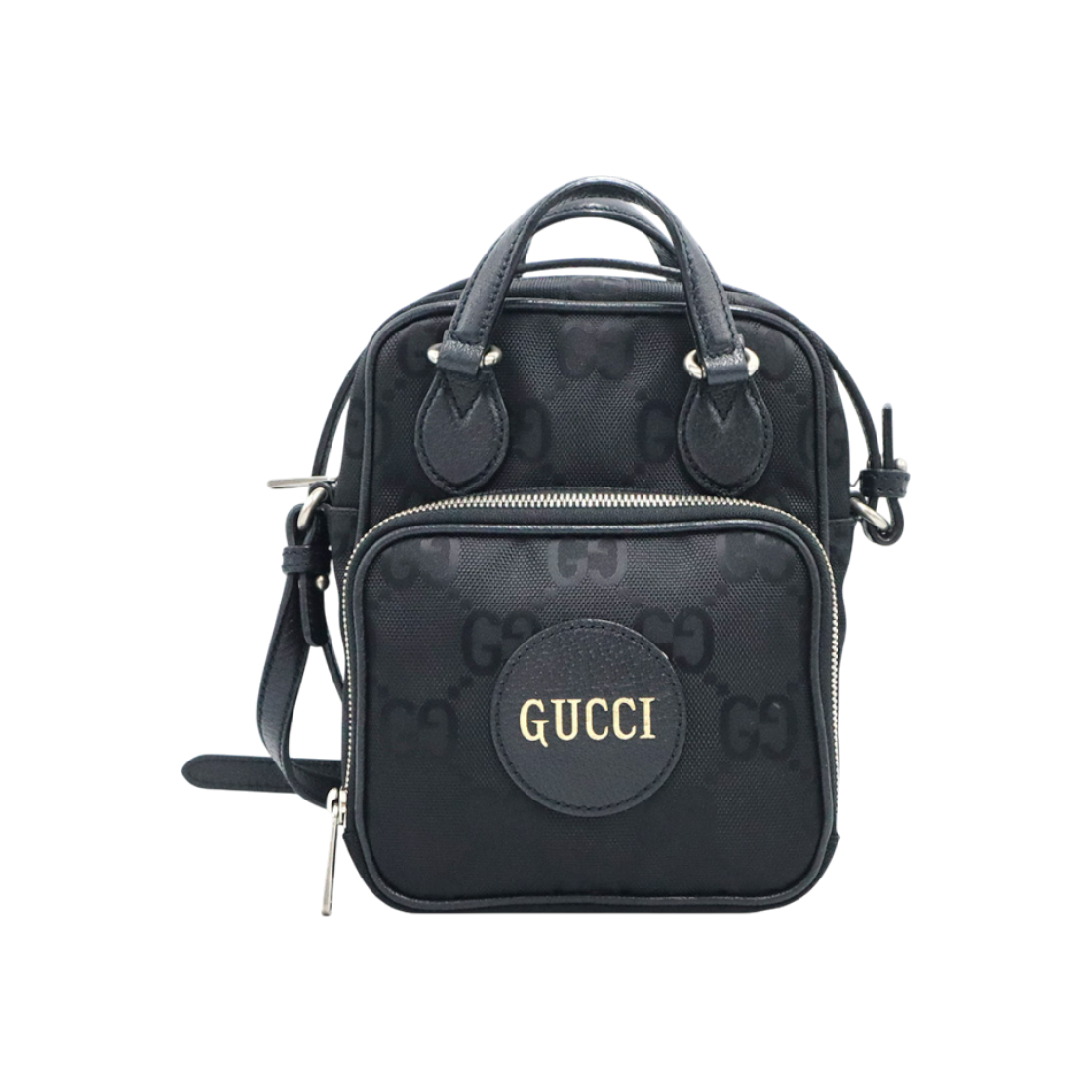 구찌 625850 블랙 구찌 로고 나일론 오프 더 그리드 크로스바디 투웨이(Gucci Black GG Logo Nylon Off The Grid Crossbody Bag 2-Way) - 1