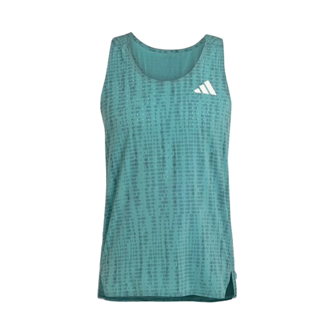 아디다스 아디제로 러닝 싱글렛 파우더 틸 - KR 사이즈(Adidas Adizero Running Singlet Powder Teal - KR Sizing) - 1