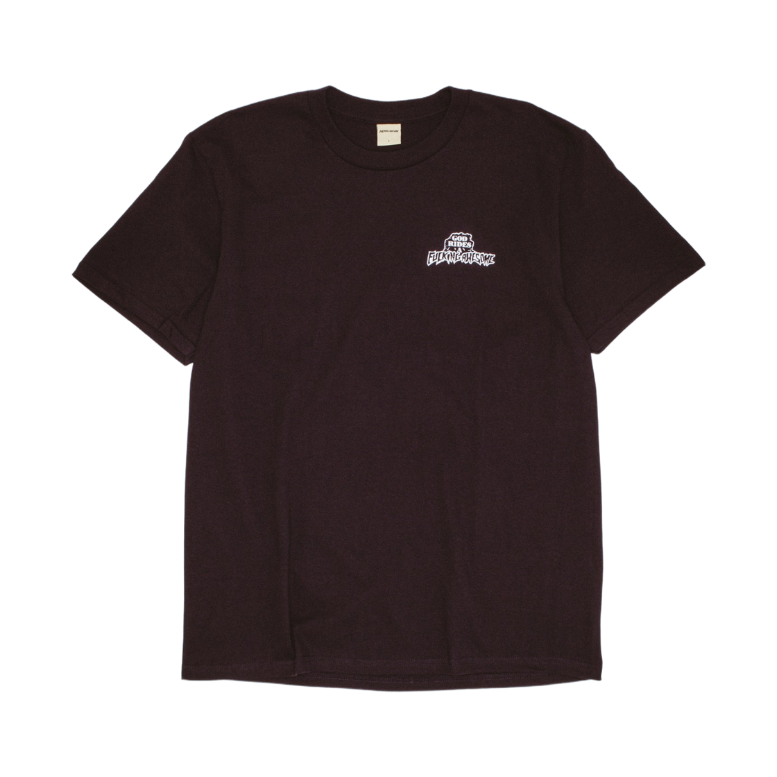 퍼킹 어썸 갓 라이드 FA 숏슬리브 티셔츠 블랙(Fucking Awesome God Rides FA Short Sleeve T-Shirt Black) - 1