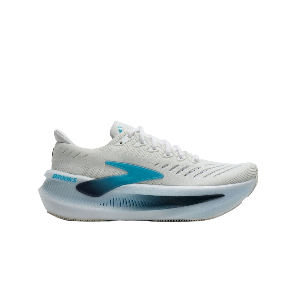 브룩스 러닝 글리세린 맥스 2 화이트 블루 - D 미디움(Brooks Running Glycerin Max 2 White Blue - D Medium)