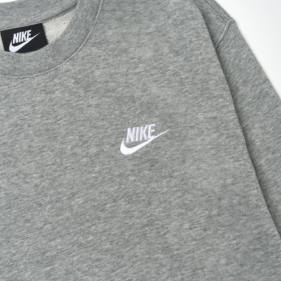 나이키 NSW 클럽 프렌치 테리 크루 스웨트셔츠 다크 그레이 헤더 - US/EU(Nike NSW Club French Terry Crew Sweatshirt Dark Grey Heather - US/EU) - 3