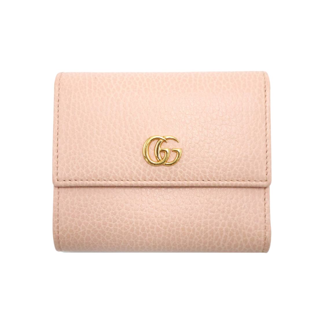 구찌 546584 베이비 핑크 텍스처드 마몬트 스몰 3단 반지갑(Gucci Baby Pink Textured GG Marmont Small 3-Fold Wallet)