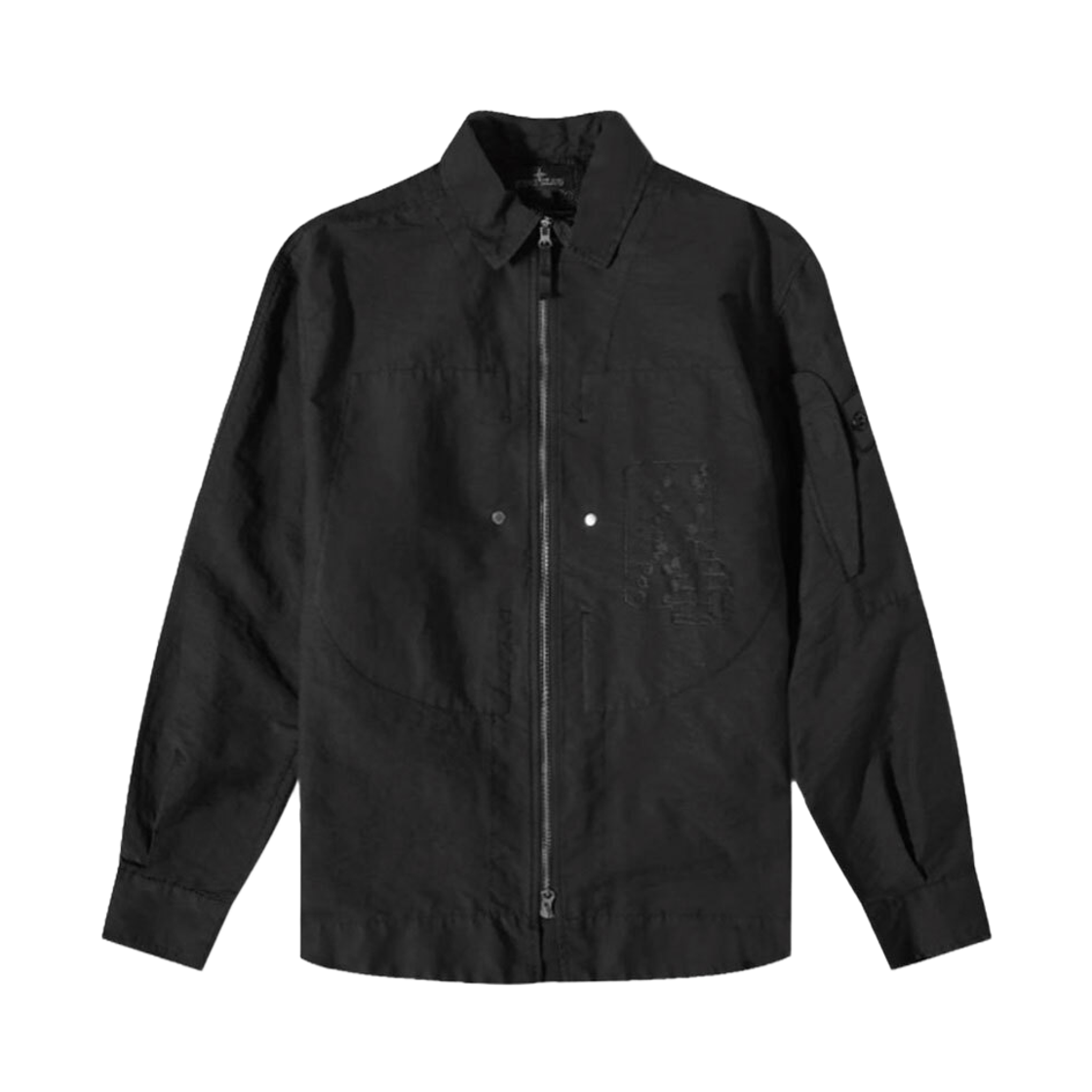 스톤 아일랜드 10522 쉐도우 프로젝트 히든 배지 그래픽 오버셔츠 블랙 - 23SS(Stone Island 10522 Shadow Project Hidden Badge Graphic Overshirt Black - 23SS)