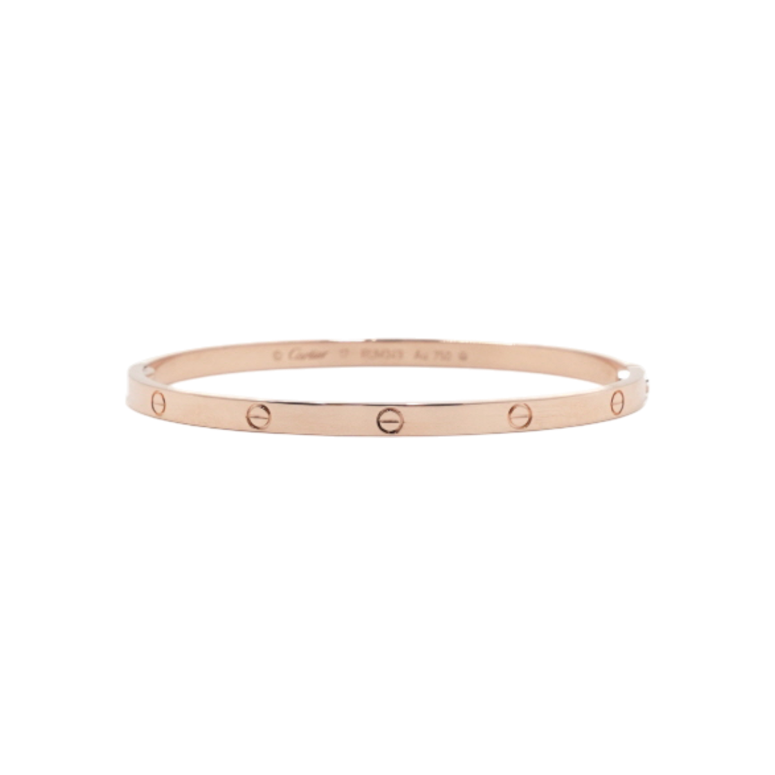 까르띠에 B60473 18K로즈골드 러브 SM 브레이슬릿 팔찌-17호 aa58675(Cartier B60473 18K Rose Gold LOVE Bracelet - Size 17)