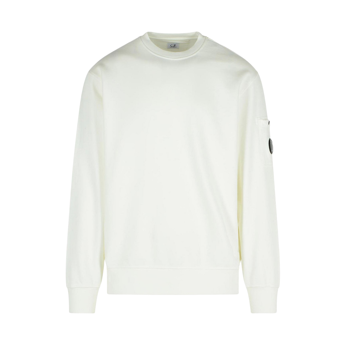 19CMSS718A006372G103 C.P. Company Cotton Sweatshirt Gauze White - 25FW