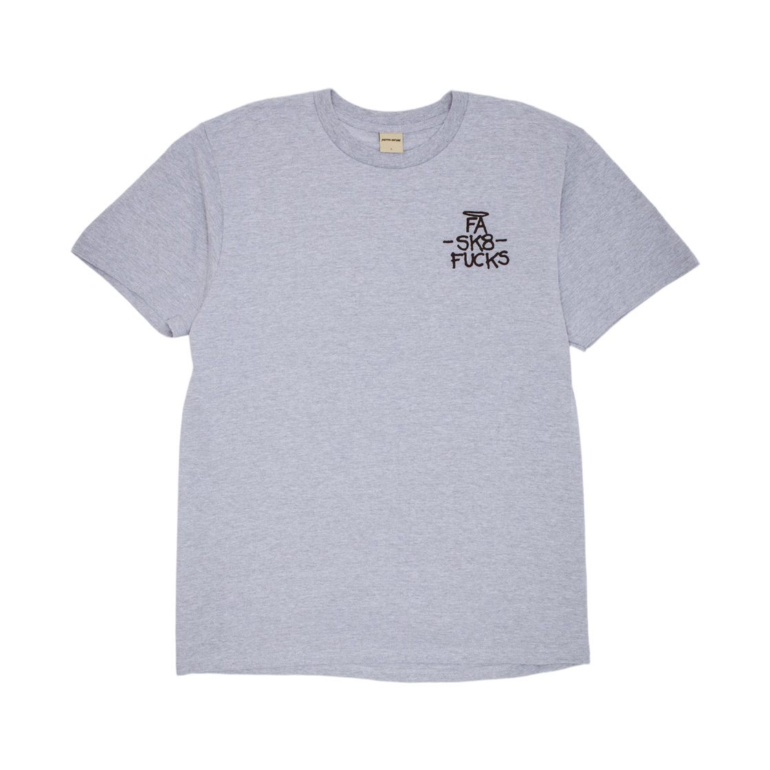 퍼킹 어썸 SK8 퍽 숏슬리브 티셔츠 헤더 그레이(Fucking Awesome SK8 Fucks Short Sleeve T-Shirt Heather Grey)