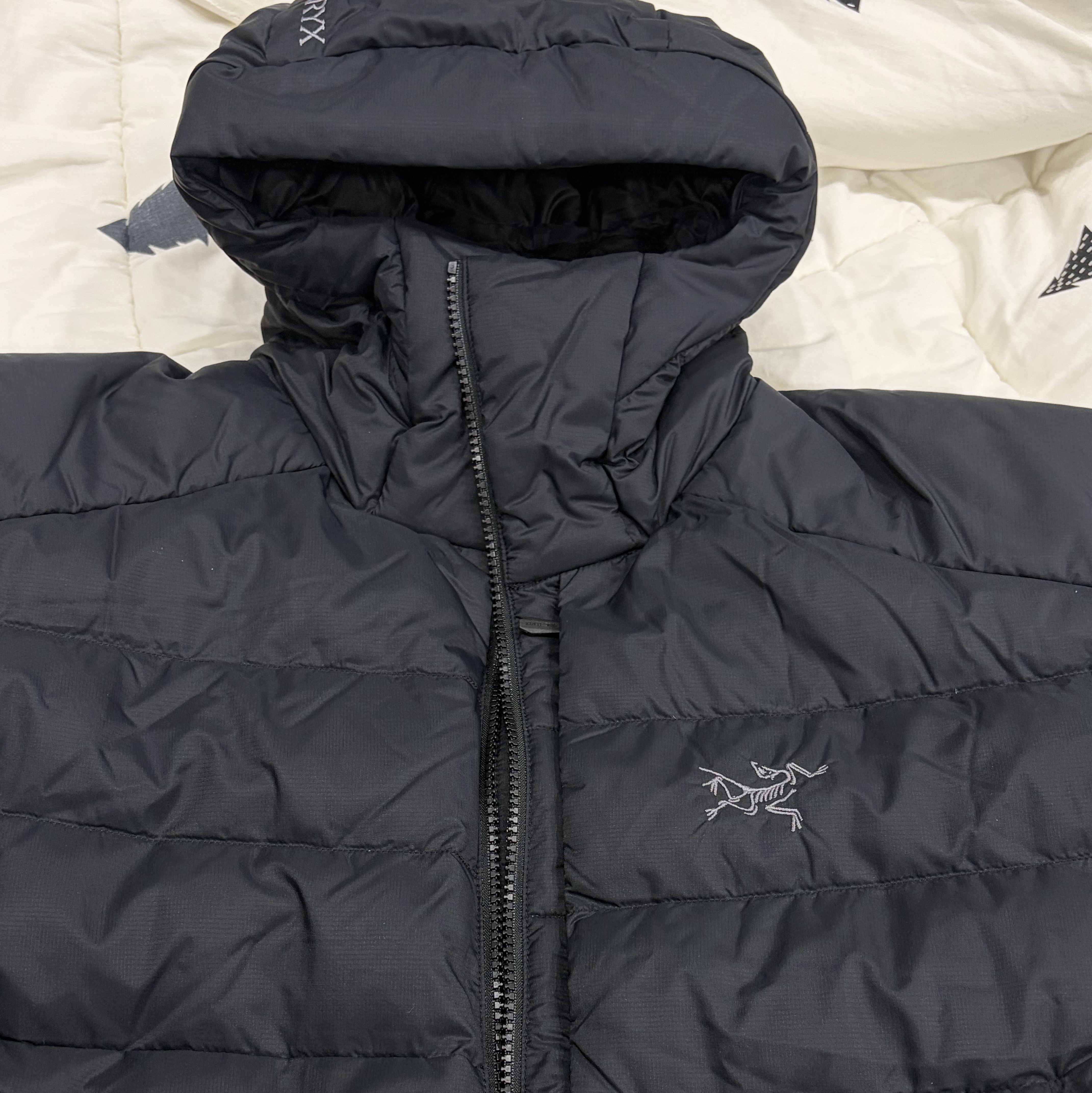 Arc'teryx Thorium Hoody Black 착용 스타일 - 1