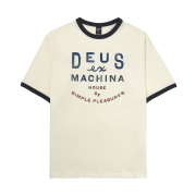 Deus Ex Machina House of Simple Pleasures Ringer T-Shirt Ivory
