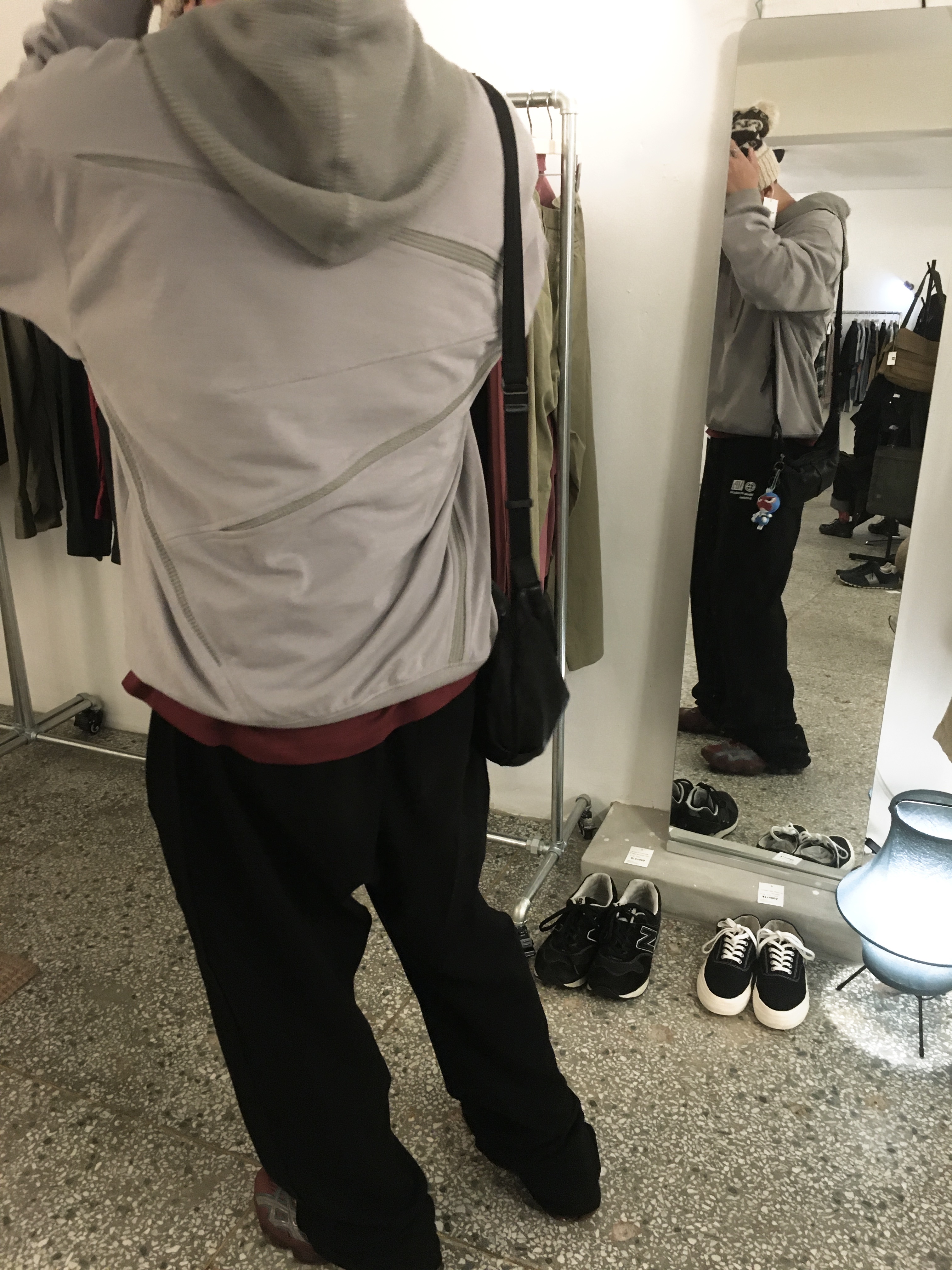 Xlim EP.8 01 Hoodie Light Gray, Asics x Kiko Kostadinov Gel-Quantum Levitrack Fired Brick 착용 스타일