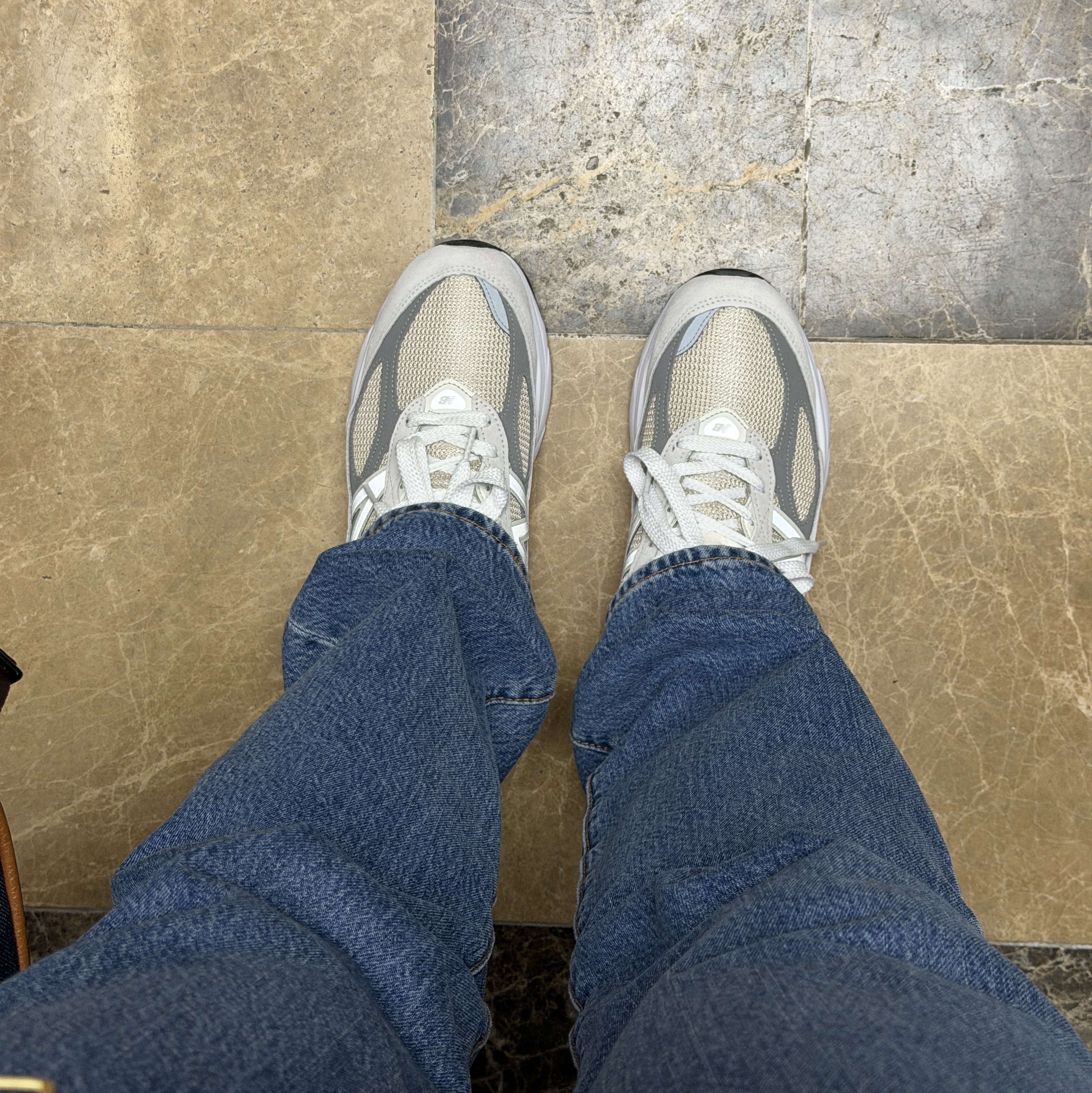 New Balance 990v6 Made in USA Reflection Marblehead 착용 스타일