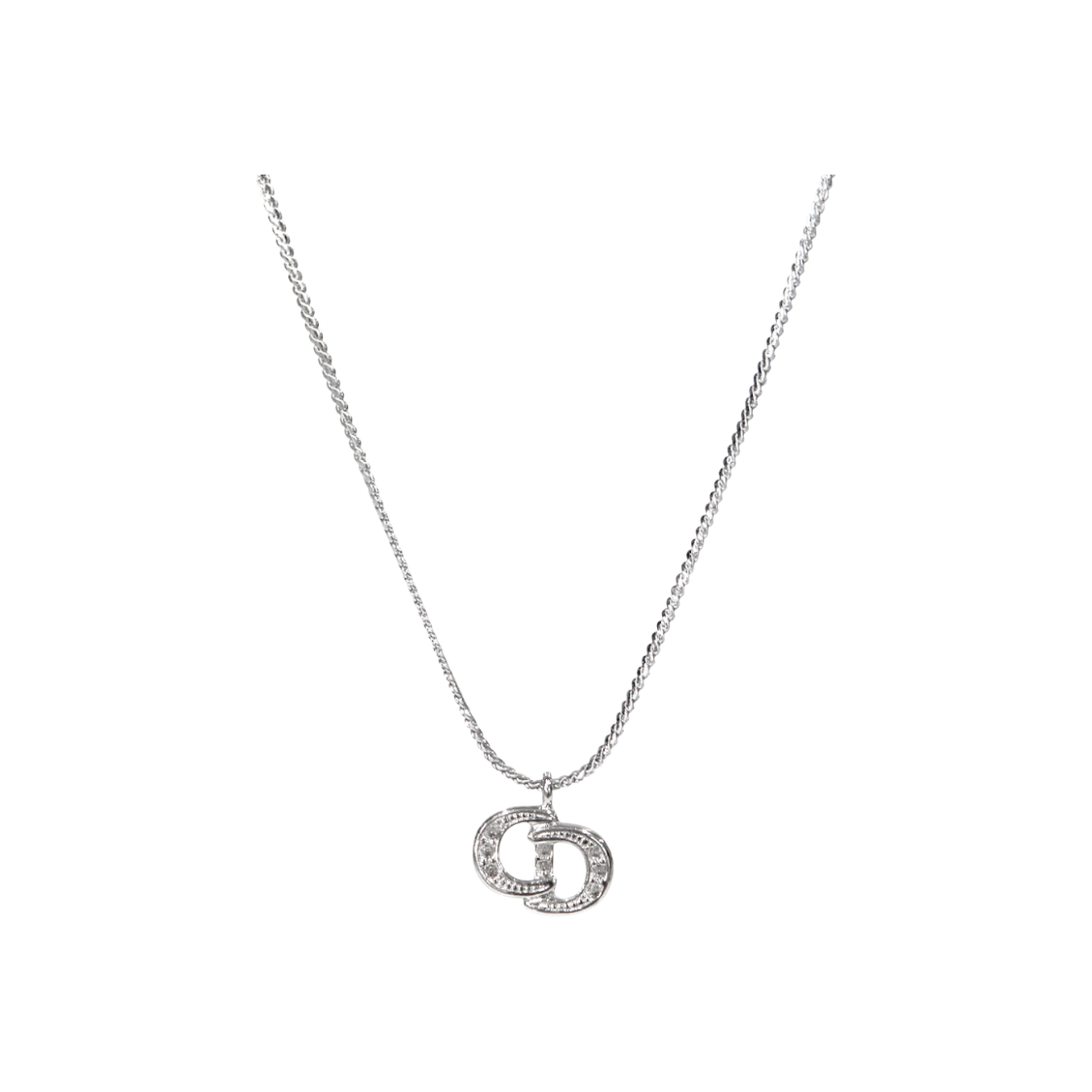 디올 큐빅 CD 실버 목걸이 A-B41935(Dior Cubic CD Silver Necklace A-B41935)