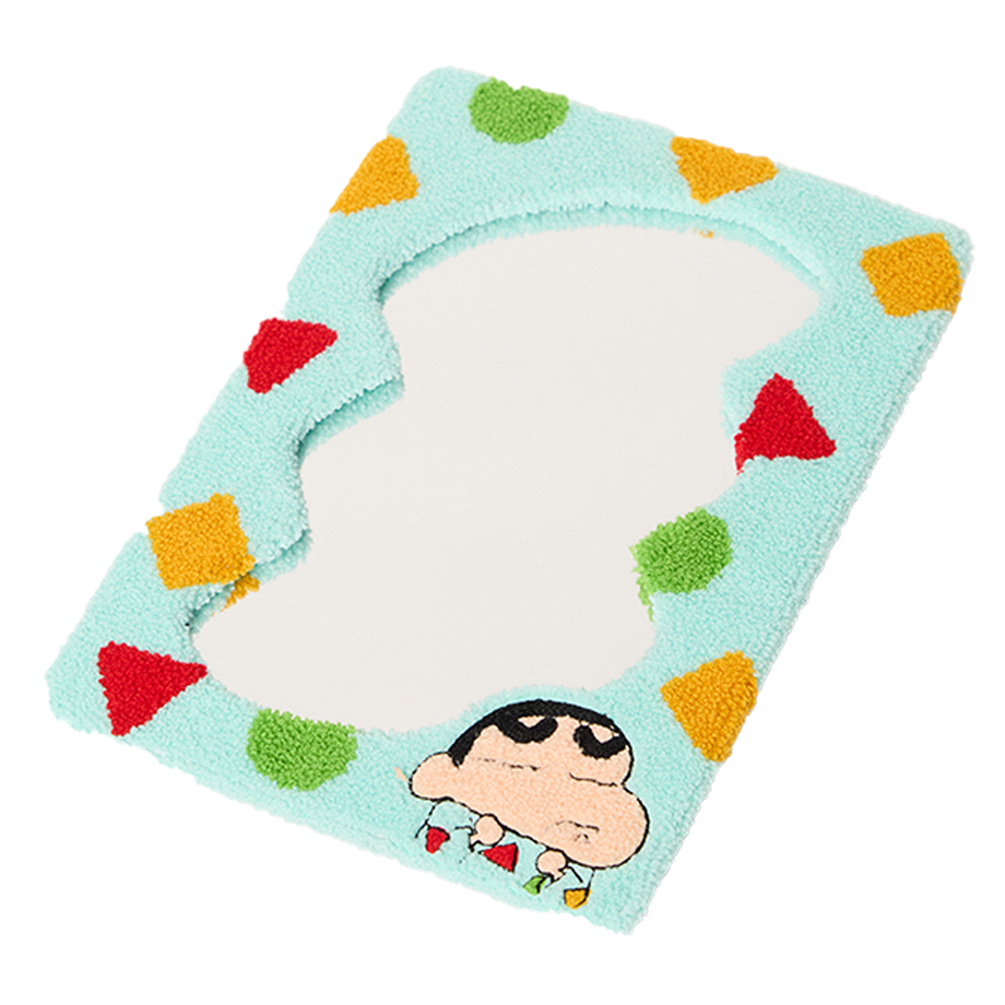 댄꼼마 x 짱구 잠옷 터프팅 거울(DANCOMMA x Crayon Shin Chan Pajama Tufted Mirror)