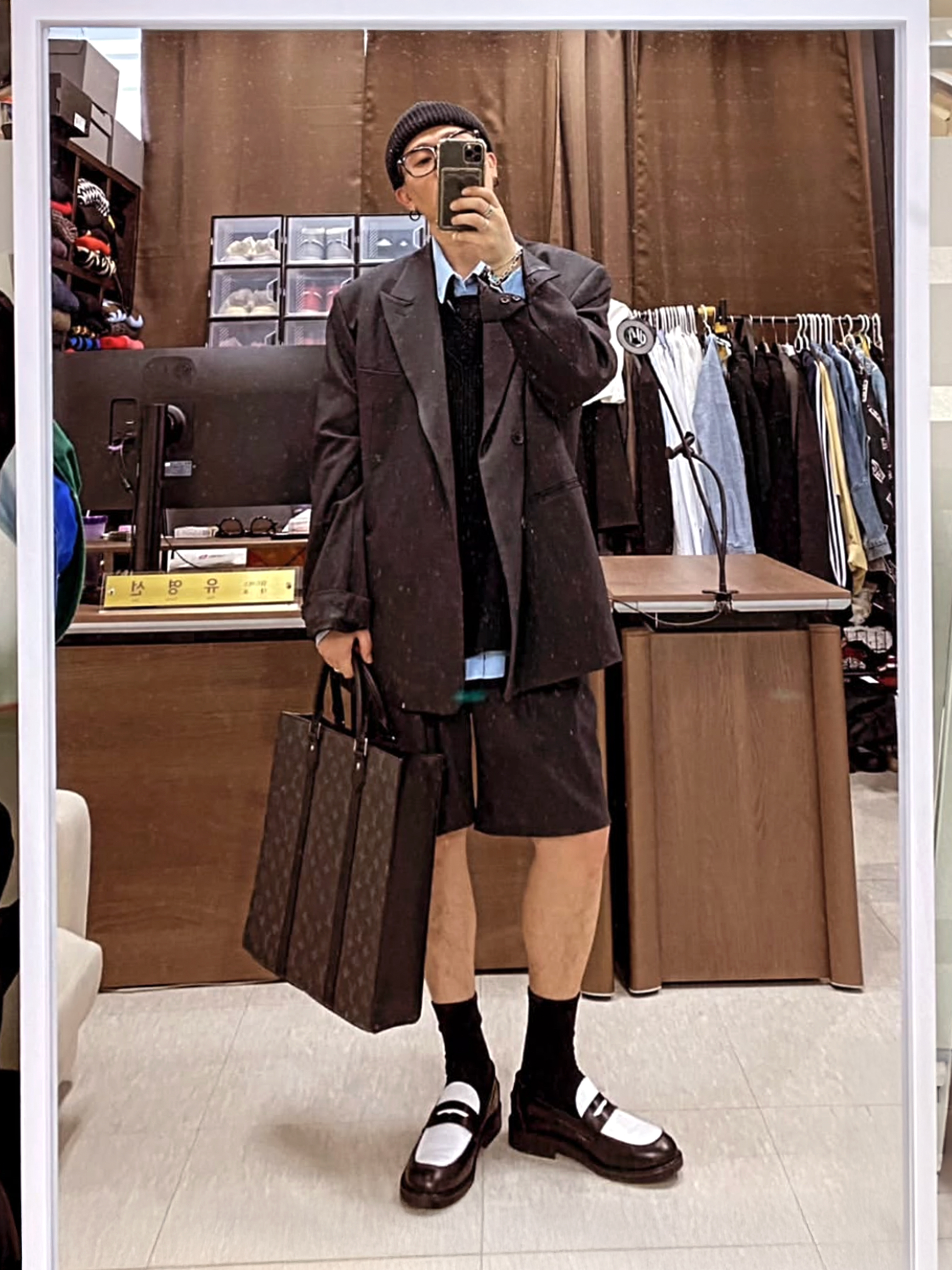 PENNY PLATE Men Loafer Basic Low 착용 스타일 - 1