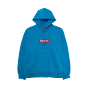 Supreme Box Logo Hooded Sweatshirt Cyan - 25FW