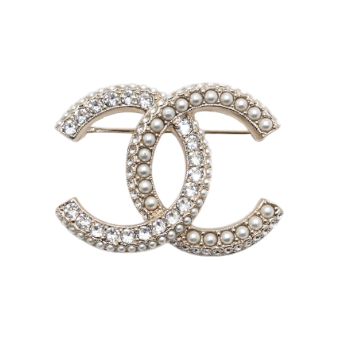샤넬 AB9392 금장 크리스탈 펄CC로고 브로치 aa58983(Chanel AB9392 Gold Crystal Pearl CC Logo Brooch)