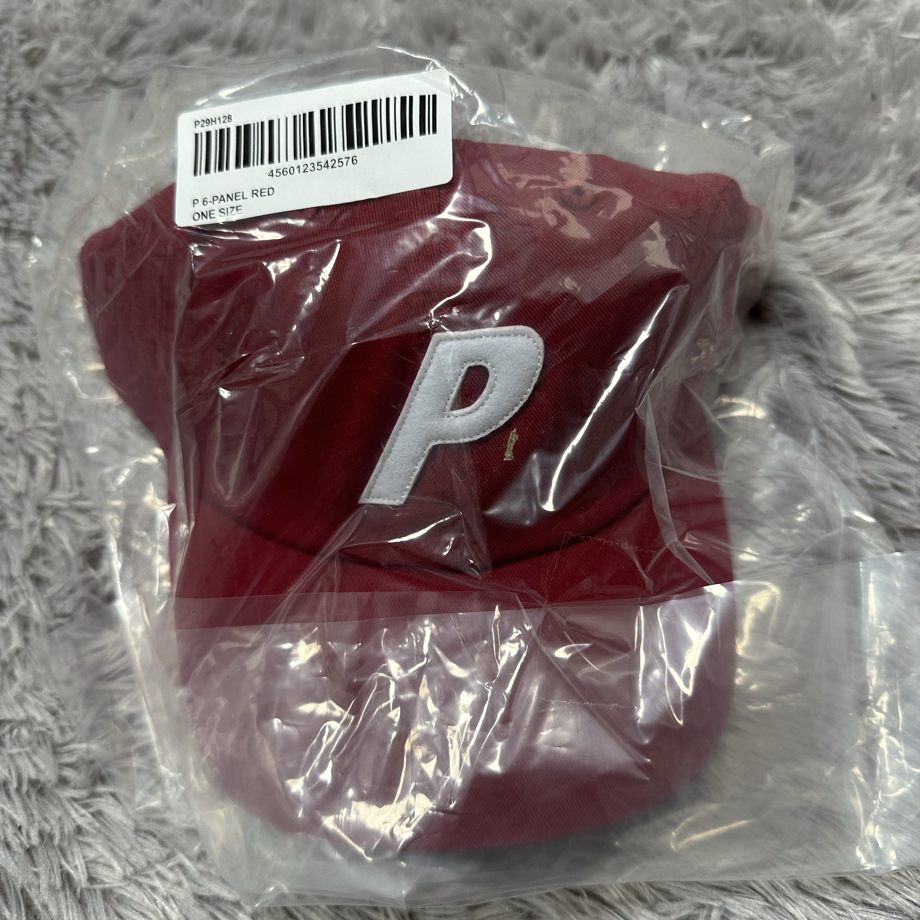 Palace P 6-Panel Red - 25FW 착용 스타일 - 1