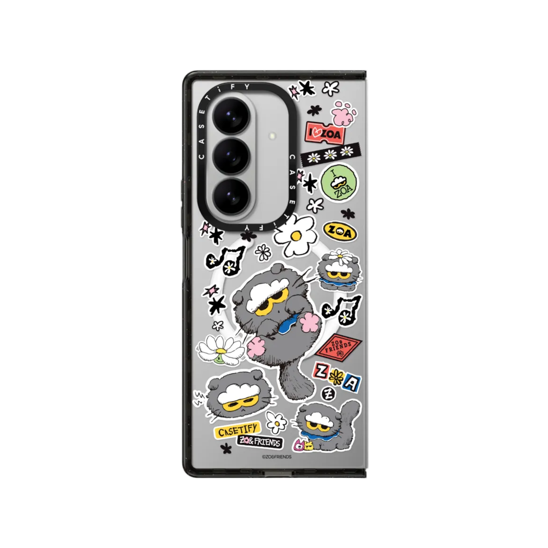 케이스티파이 x 조앤프렌즈 갤럭시 조아 스티커 임팩트 케이스(Casetify x Zo&Friends Galaxy Zoa Sticker Impact Case)