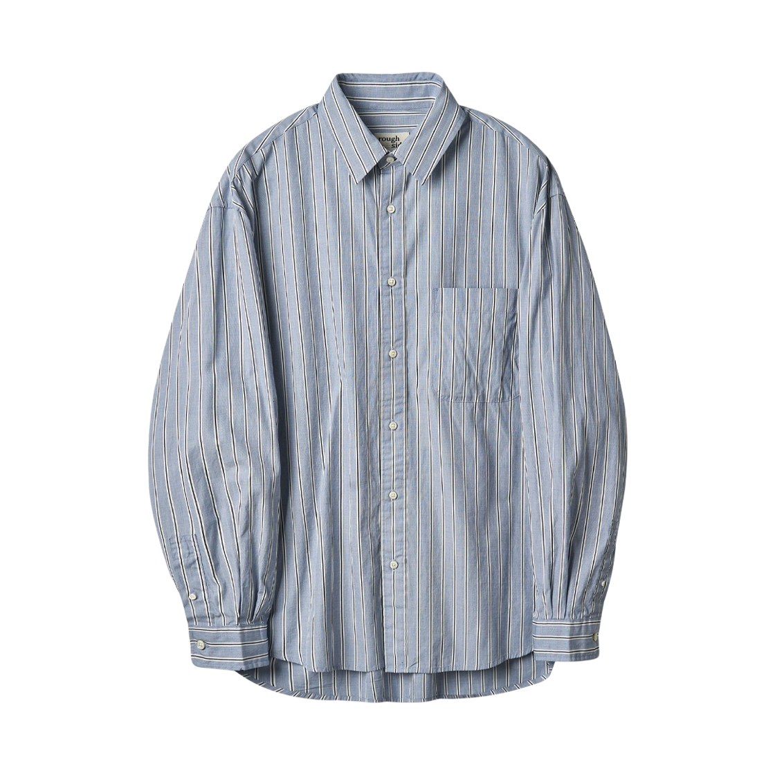 러프 사이드 프라이머리 셔츠 블루 스트라이프(Rough Side Primary Shirt Blue Stripe)