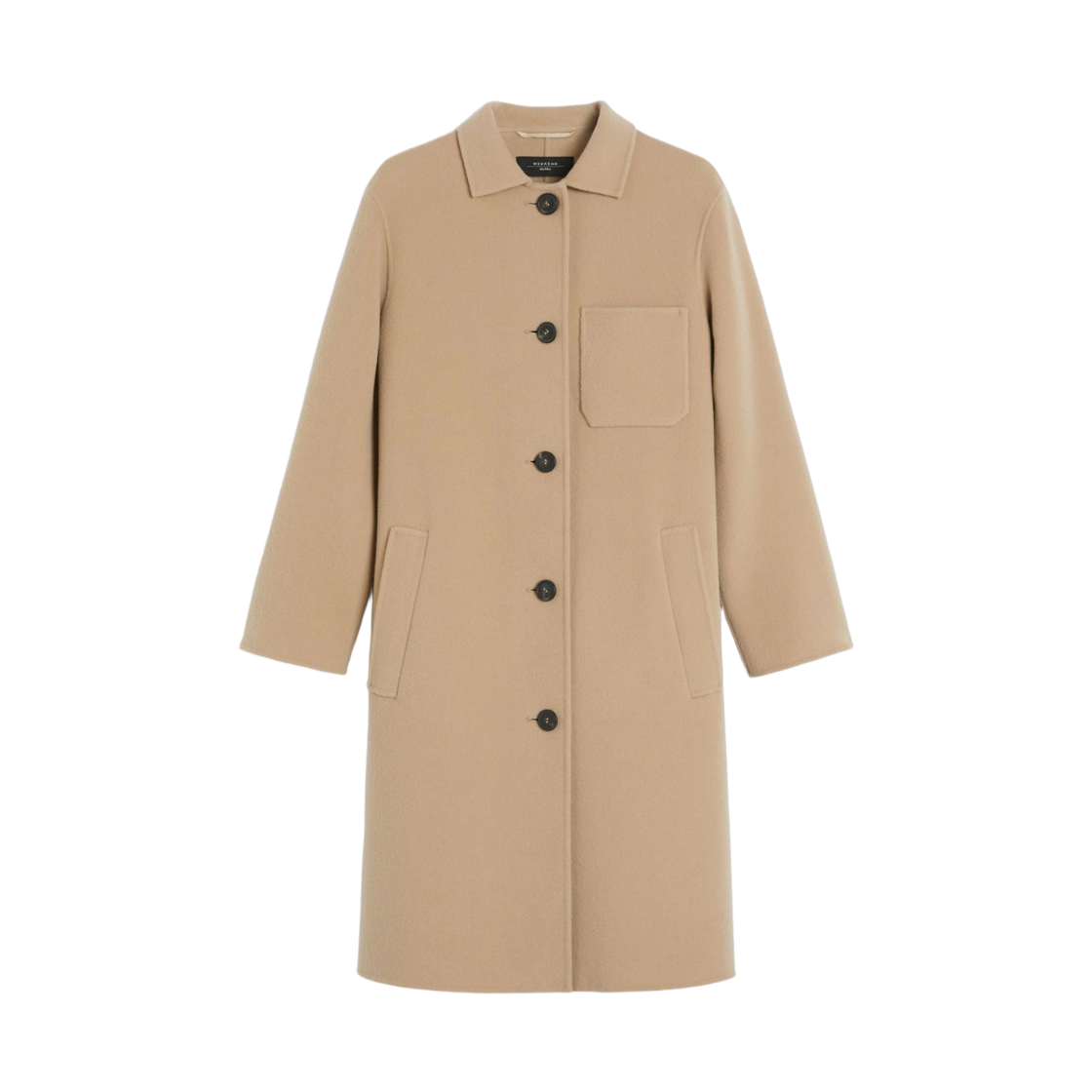(W) 위켄드 막스마라 제노네 버진 울 코트 베이지((W) Weekend Max Mara Zenone Virgin Wool Coat Beige) - 1