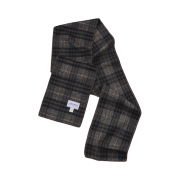 Hono Report Blanket Muffler Gray Check
