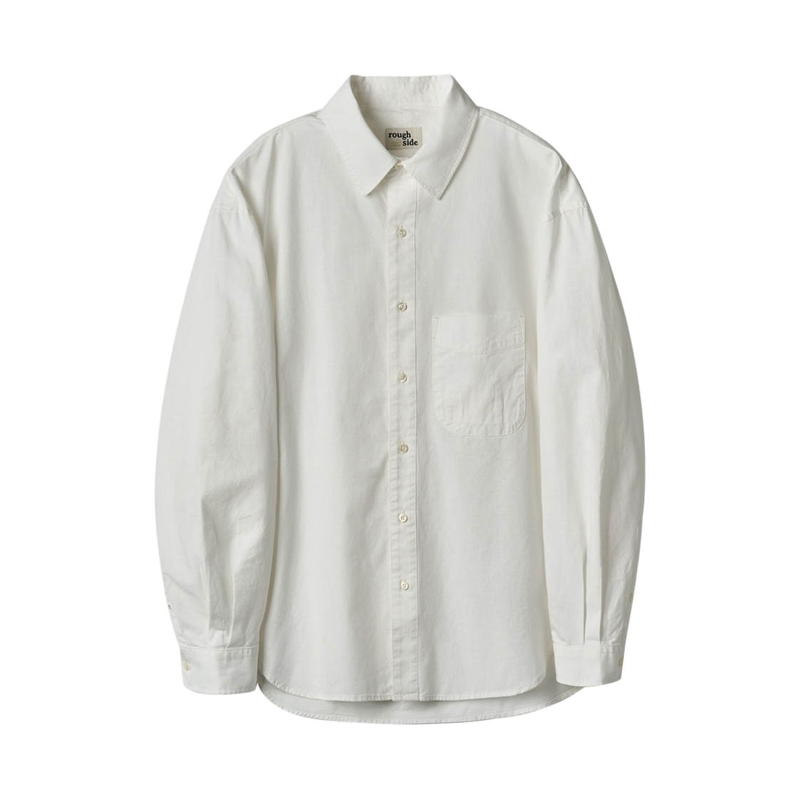 러프 사이드 셔링 셔츠 오프 화이트(Rough Side Shirring Shirt Off White)
