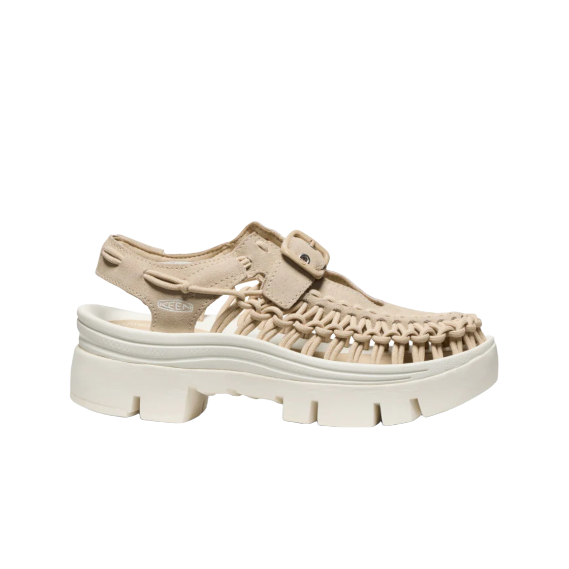 1030340 Keen Uneek PLT Mary Jane Sneakers Safari Star White