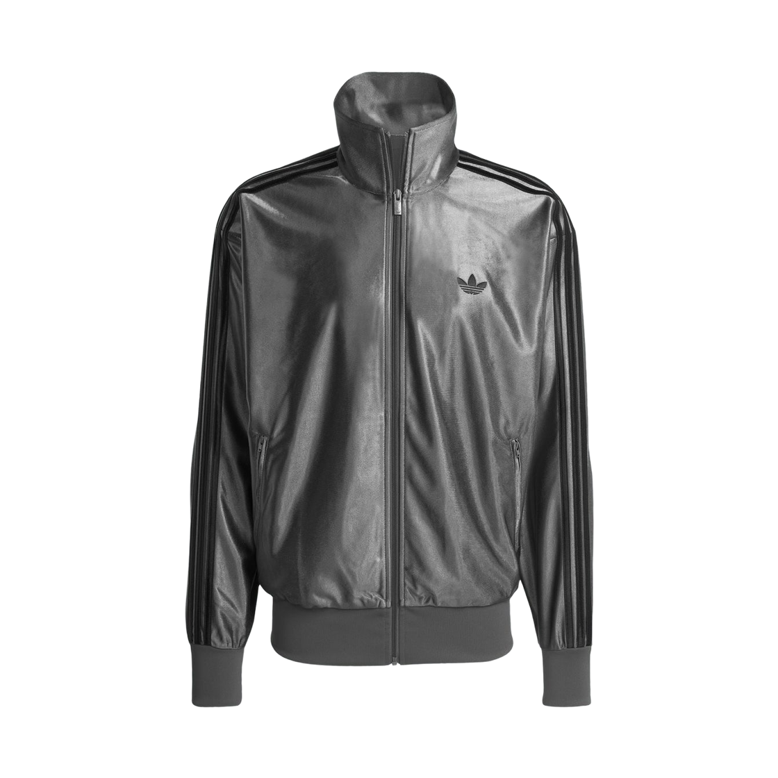 아디다스 파이어버드 메탈릭 트랙탑 그레이 스트라타 - KR 사이즈(Adidas Firebird Metallic Track Top Grey Strata - KR Sizing)
