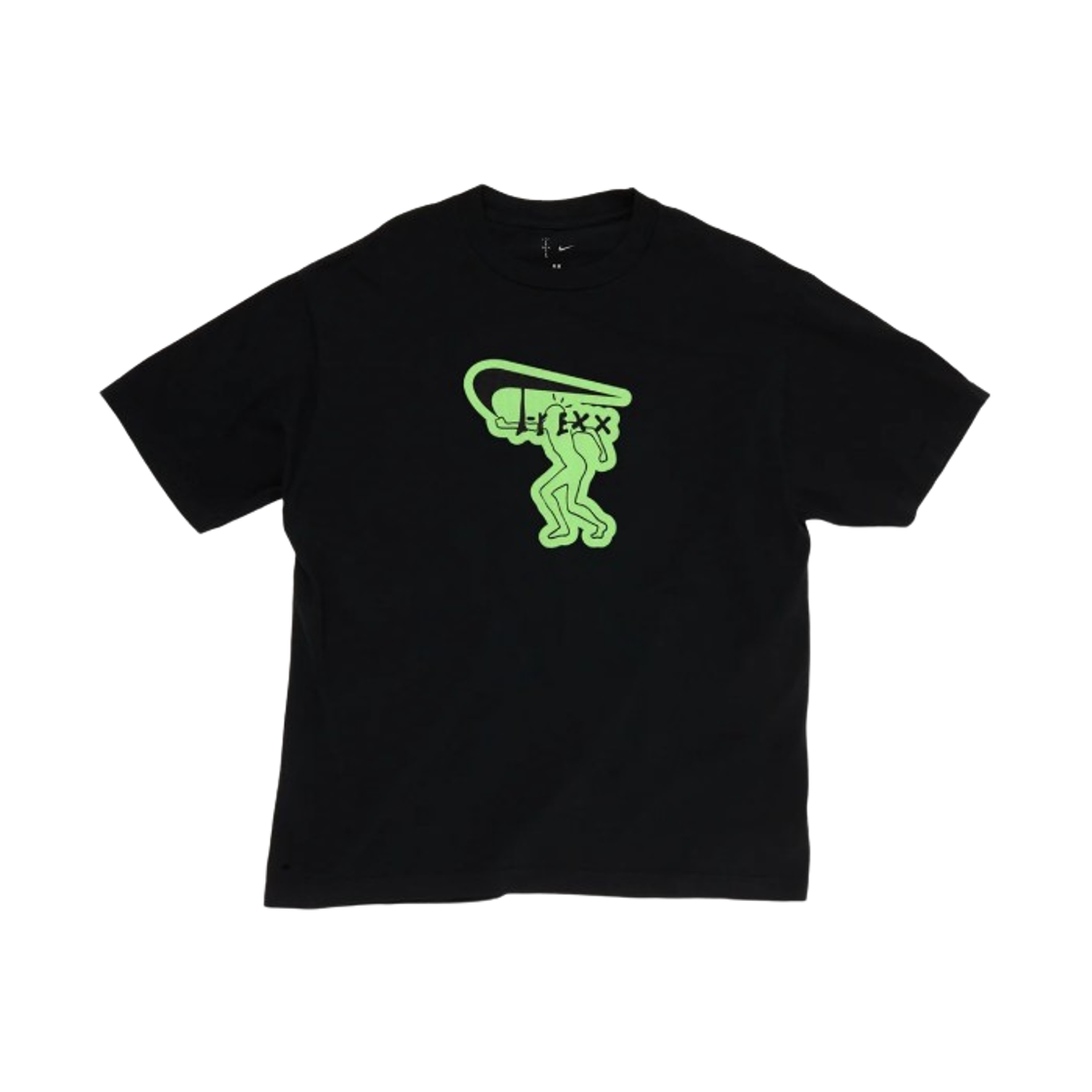 나이키 x 트래비스 스캇 캑터스 잭 티렉스 글로우 인 더 다크 티셔츠 블랙(Nike x Travis Scott Cactus Jack T-Rexx Glow in The Dark T-Shirt Black) - 1