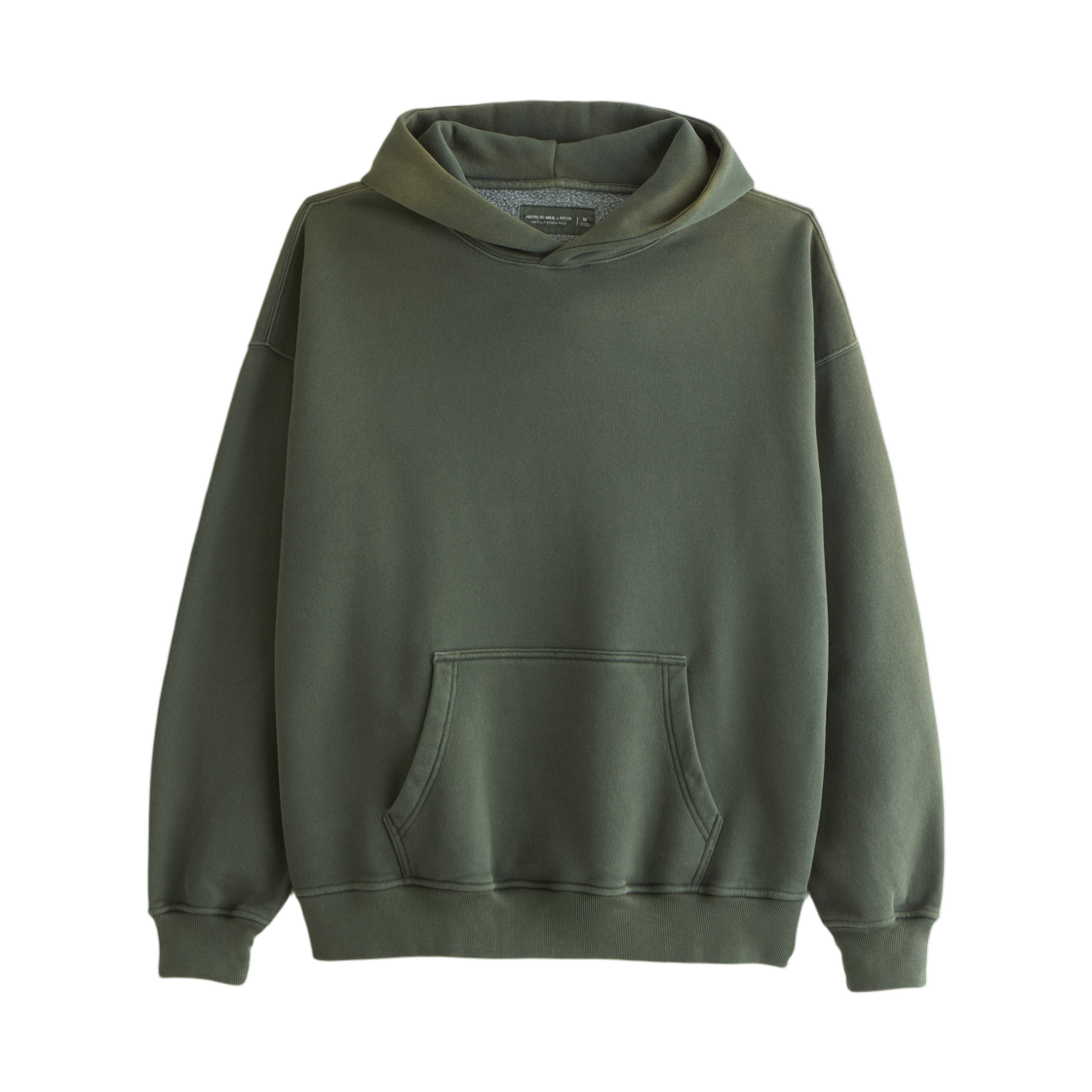 122-488-01162-303 Abercrombie & Fitch Essential Popover Hoodie Green