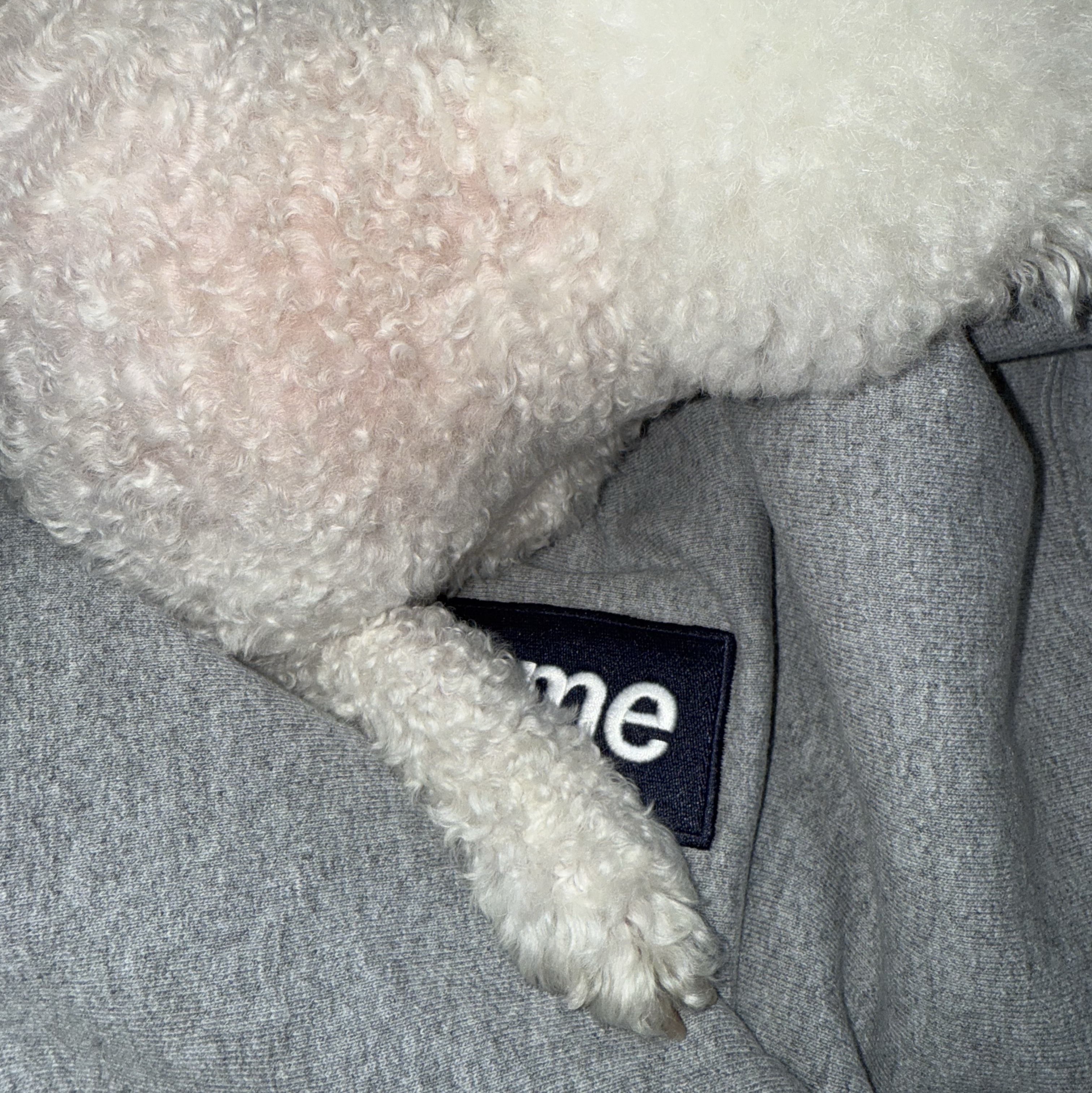 Supreme Box Logo Hooded Sweatshirt Heather Grey - 25FW 착용 스타일
