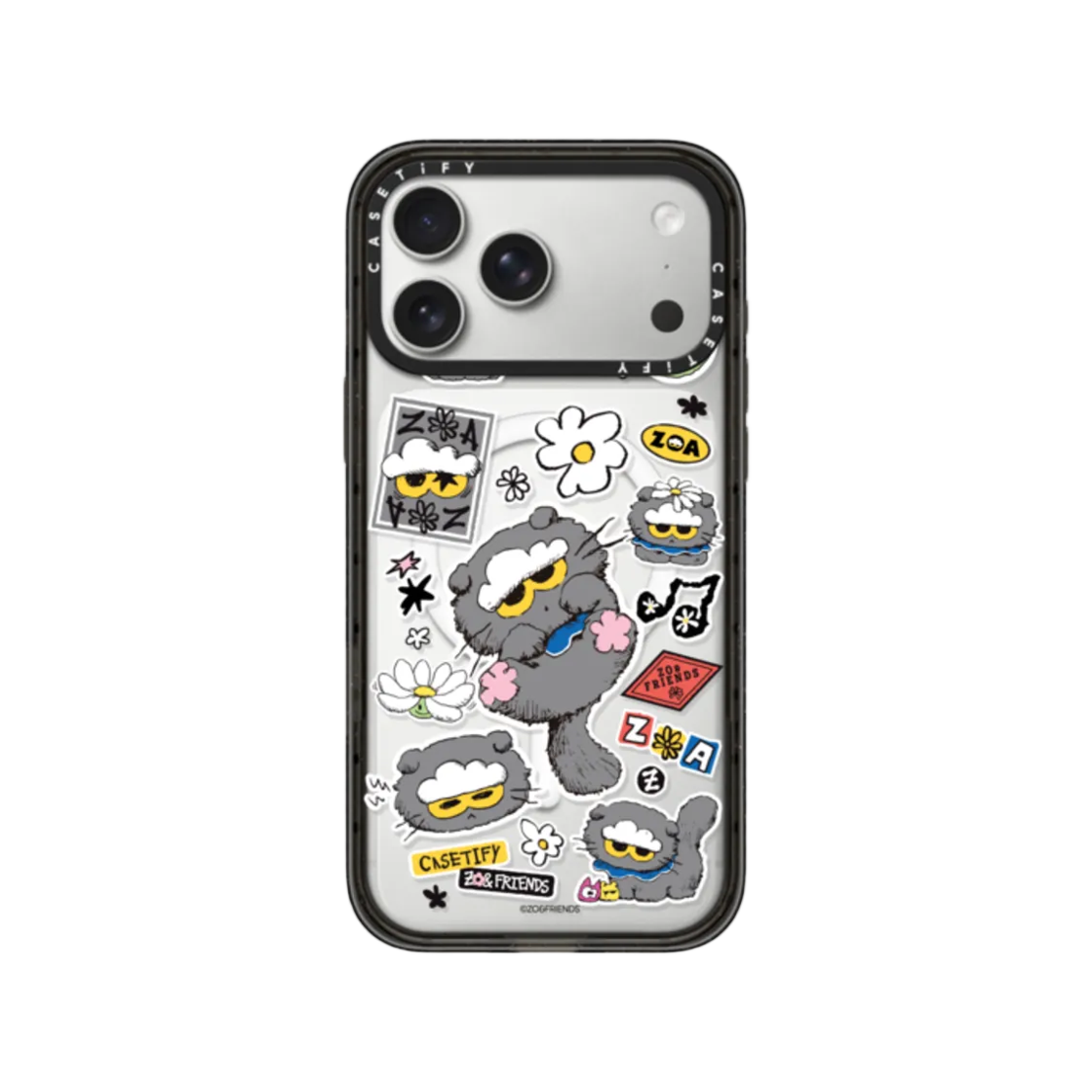 케이스티파이 x 조앤프렌즈 아이폰 조아 스티커 맥세이프 임팩트 케이스(Casetify x Zo&Friends iPhone Zoa Sticker Magsafe Impact Case) - 1