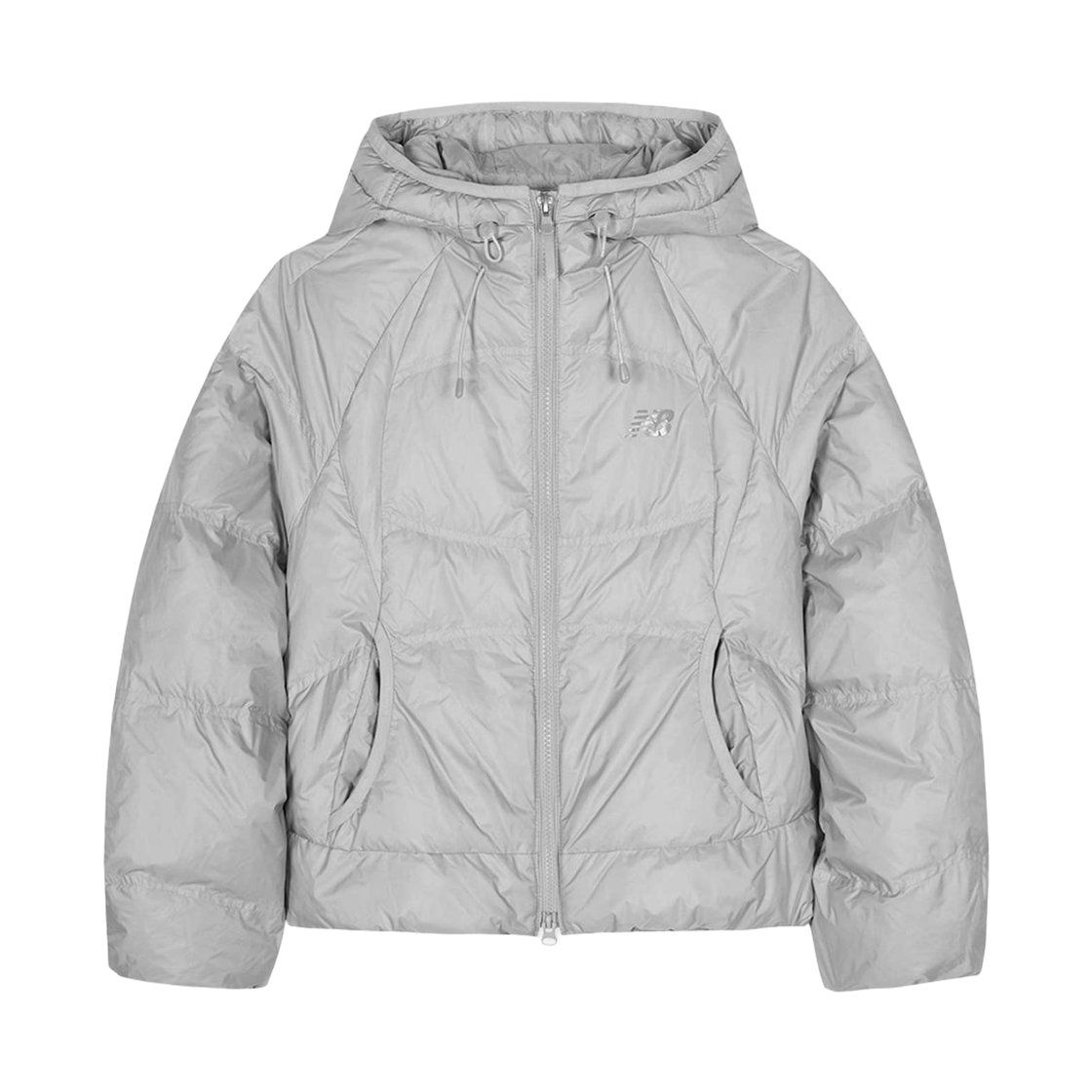 NBNPG1W212-91 (W) New Balance Flying Lightweight Hooded Down Jacket Silver