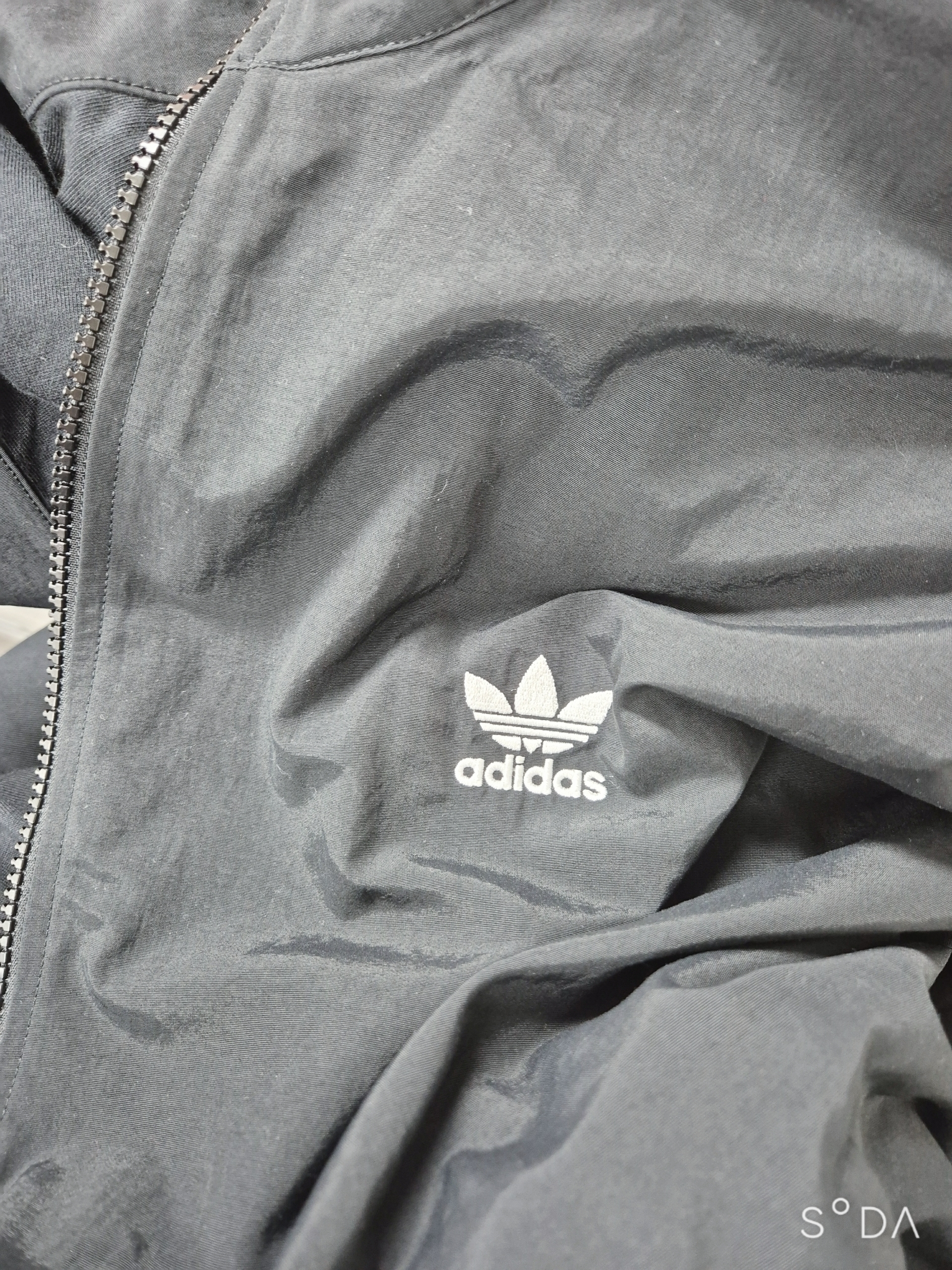 Adidas Adicolor Woven Firebird Track Top Black  - KR Sizing 착용 스타일