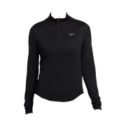 (W) Nike Swift Dri-Fit UV Quarter Zip Running Top Black - Asia