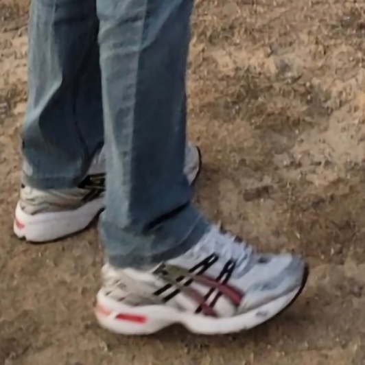 (W) Asics Gel-1090 White Black 착용 스타일