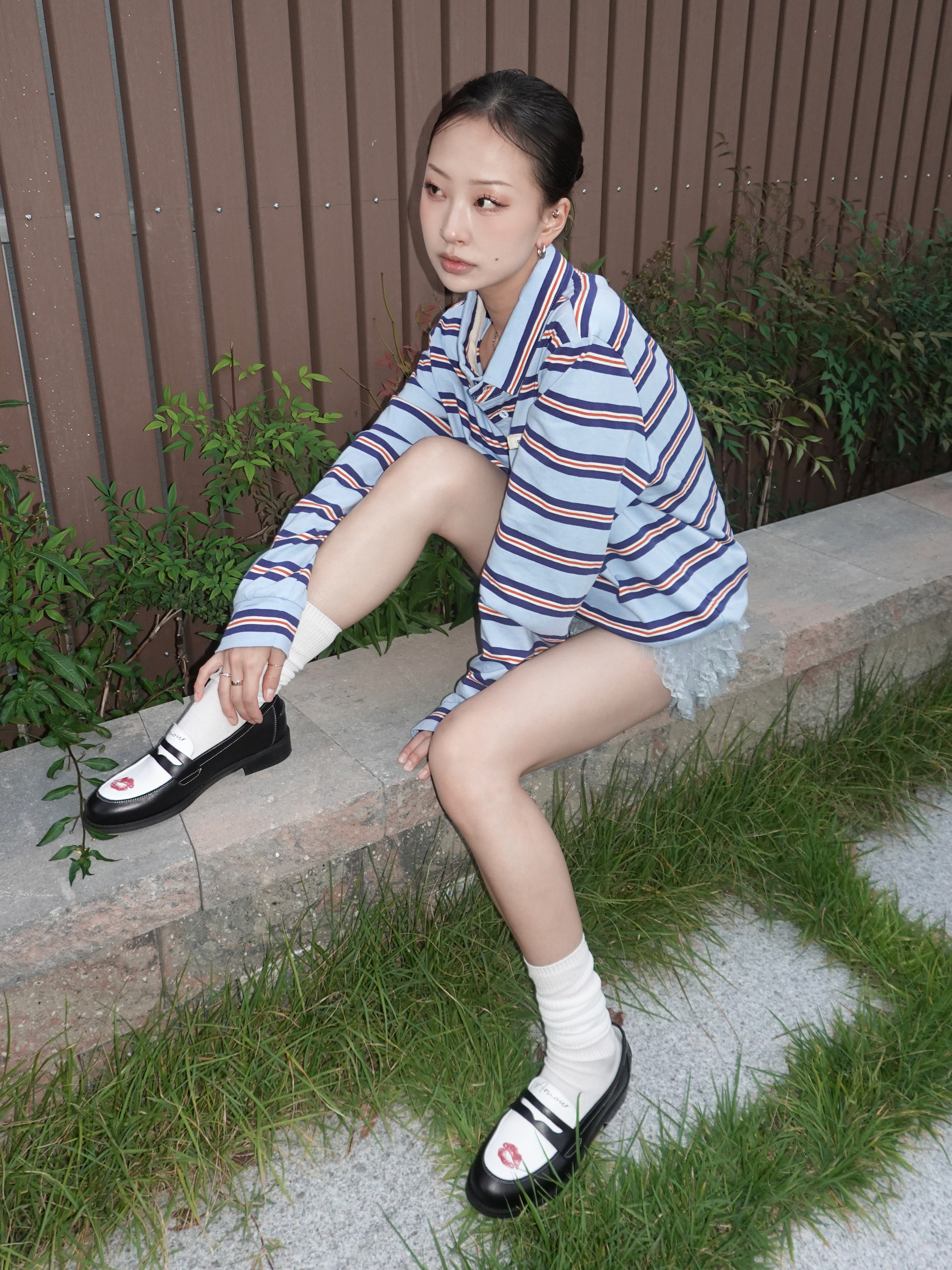 PENNY PLATE Women Loafer Kiss Low 착용 스타일 - 2