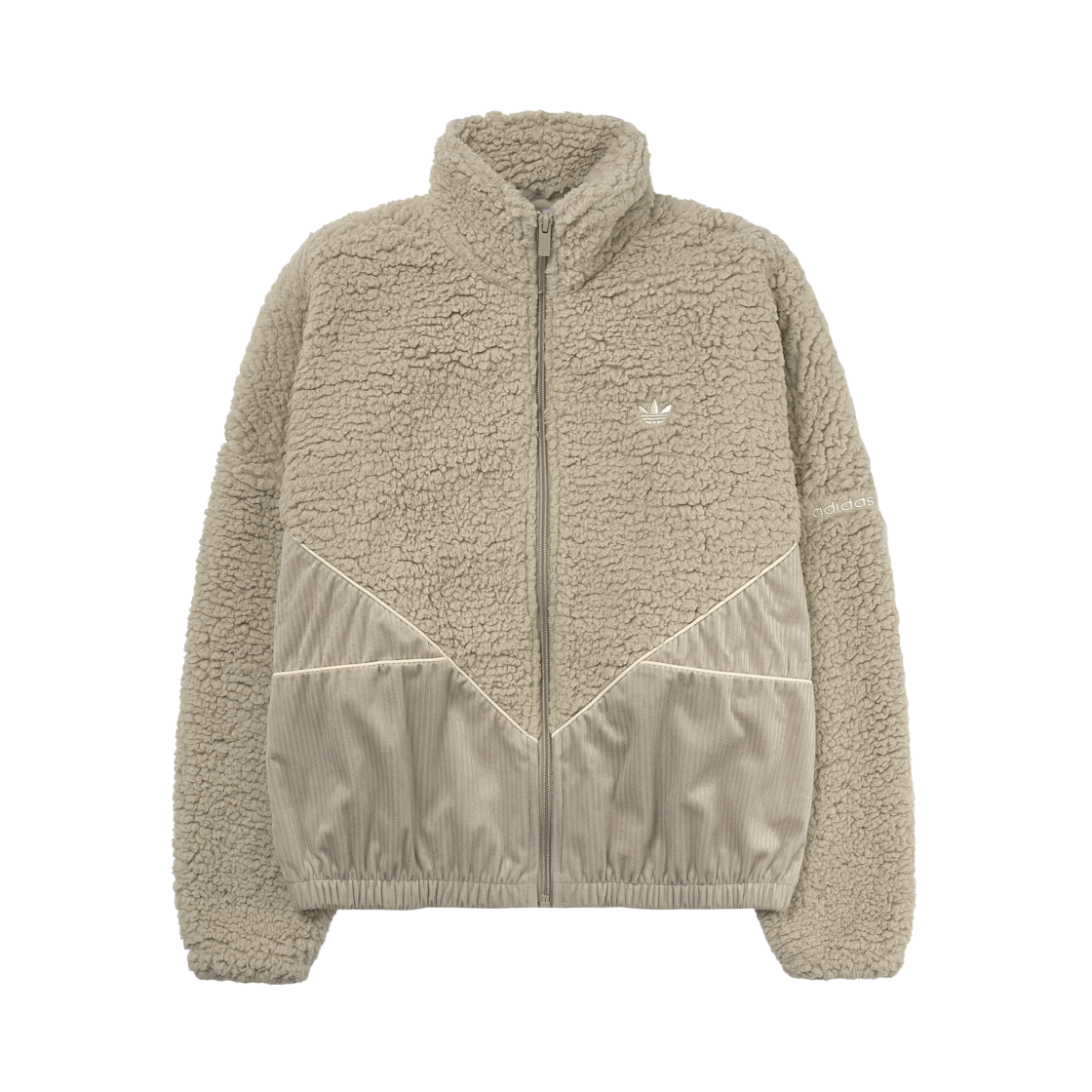IM4315 (W) Adidas Adicolor Corduroy Fleece Mix Jacket Wonder Beige - KR Sizng