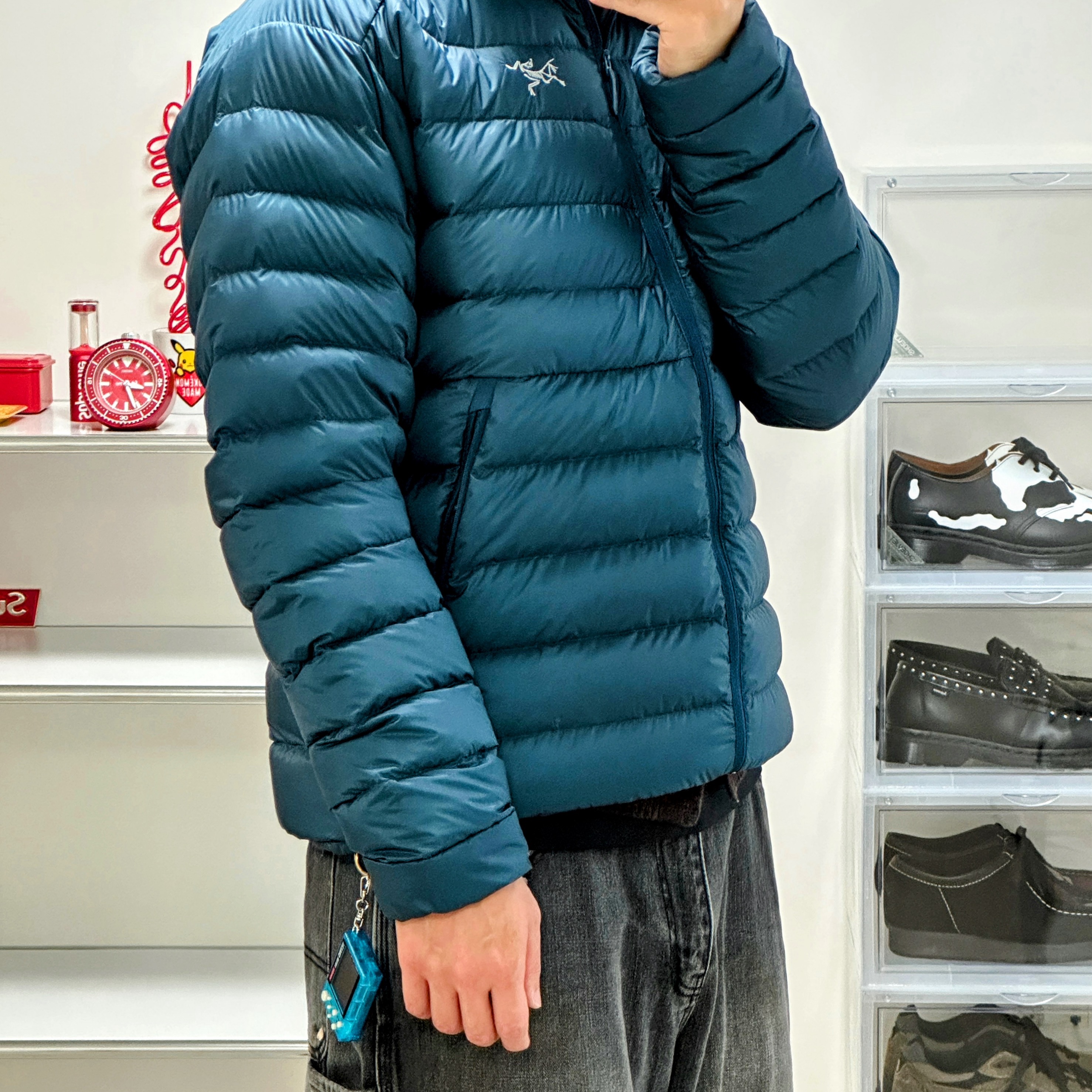 Arc'teryx Cerium Hoody Nightscape 착용 스타일
