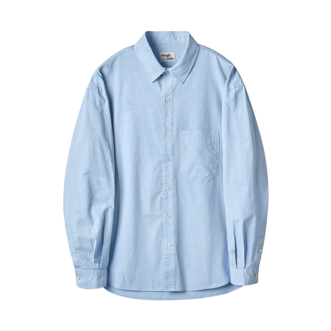 러프 사이드 셔링 셔츠 스카이 블루(Rough Side Shirring Shirt Sky Blue)