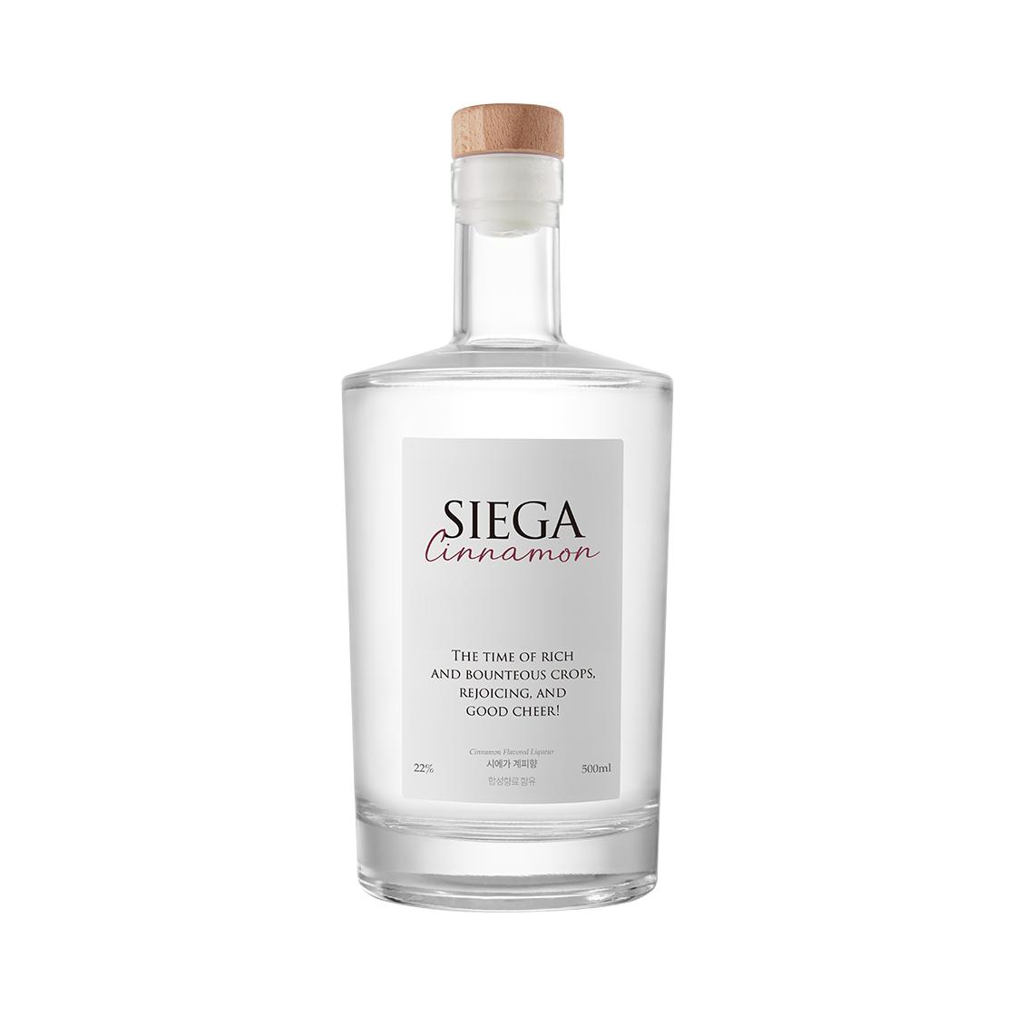 시에가 리큐르 22도 500ml 계피향(SIEGA 22% 500ml Cinnamon)