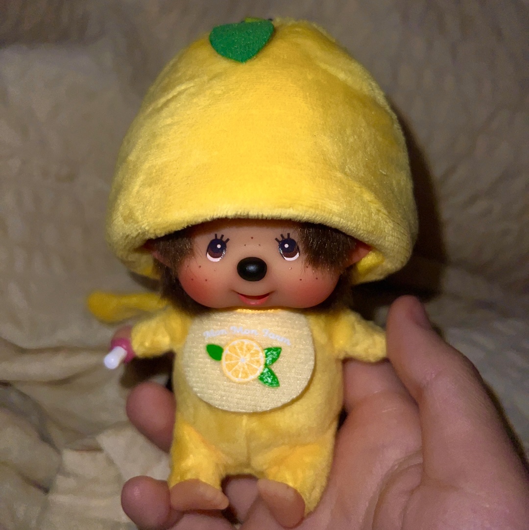Monchhichi MMF Lemon Big head  SS K/C Boy 착용 스타일 - 1