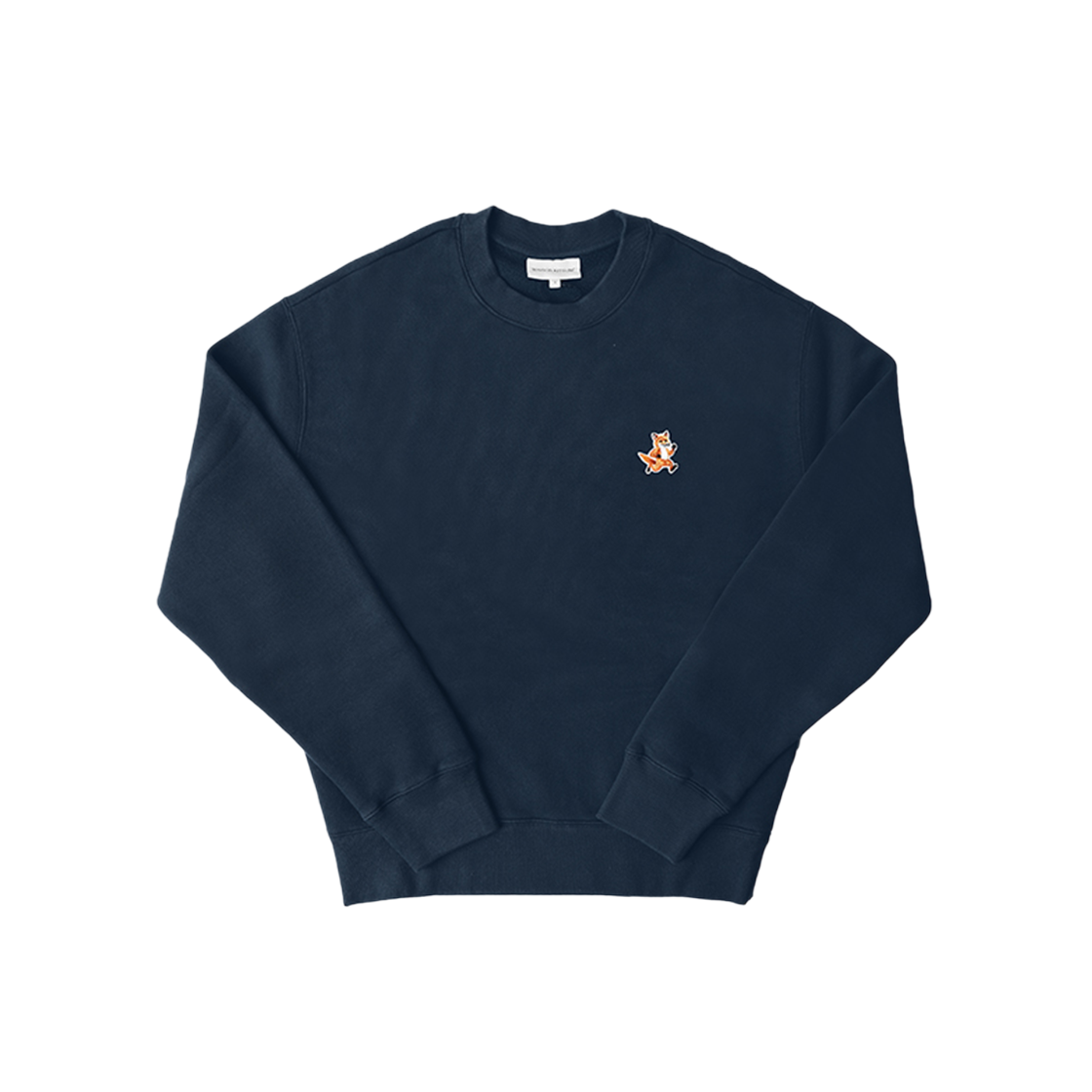 MM00313KM0307 P476 [20% 쿠폰] Maison Kitsune Speedy Fox Patch Comfort Sweatshirt Ink Blue
