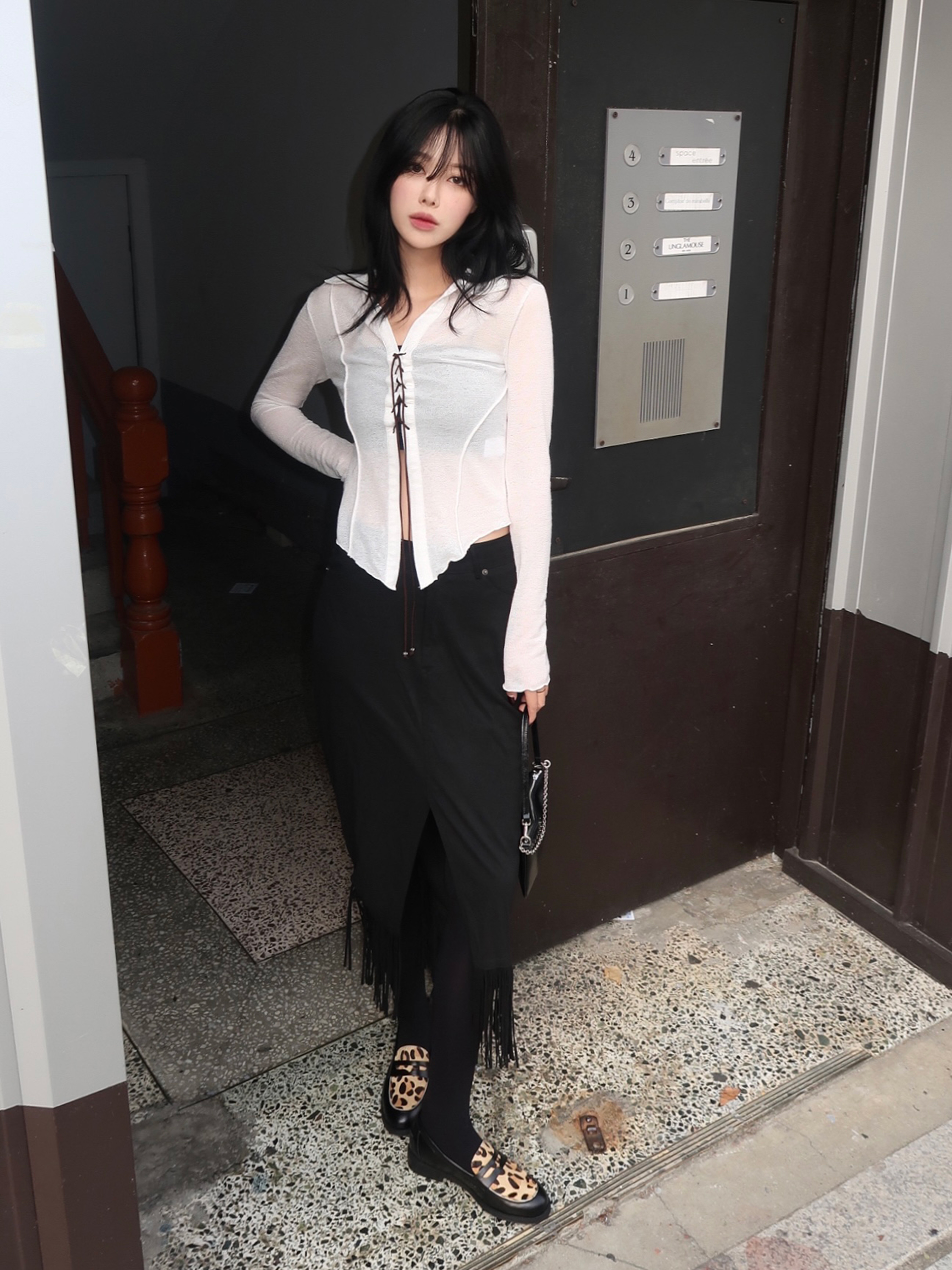 PENNY PLATE Women Loafer Leopard Low 착용 스타일 - 3
