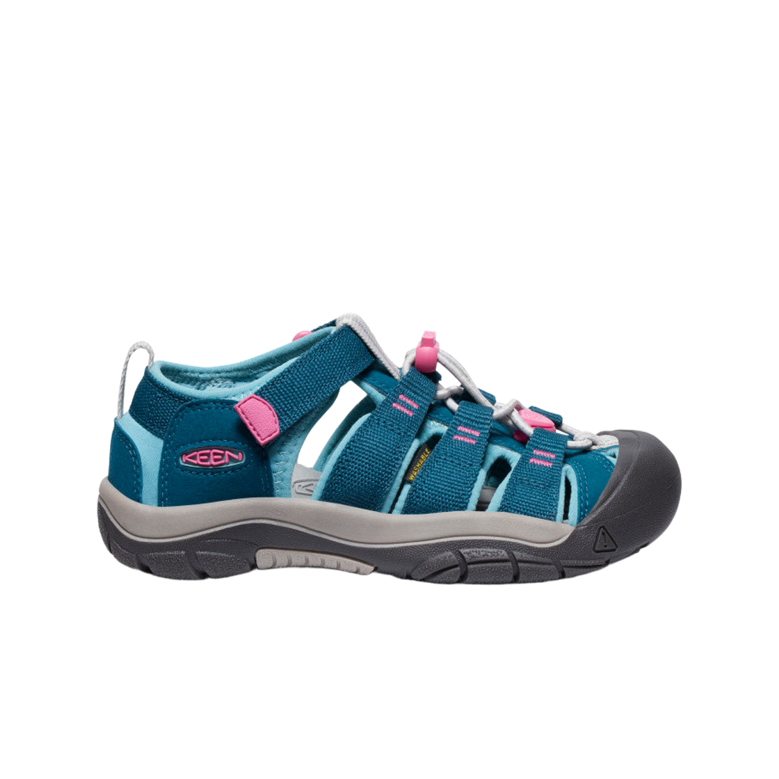 1029139 (Kids) Keen Newport H2 Legion Blue Hot Pink