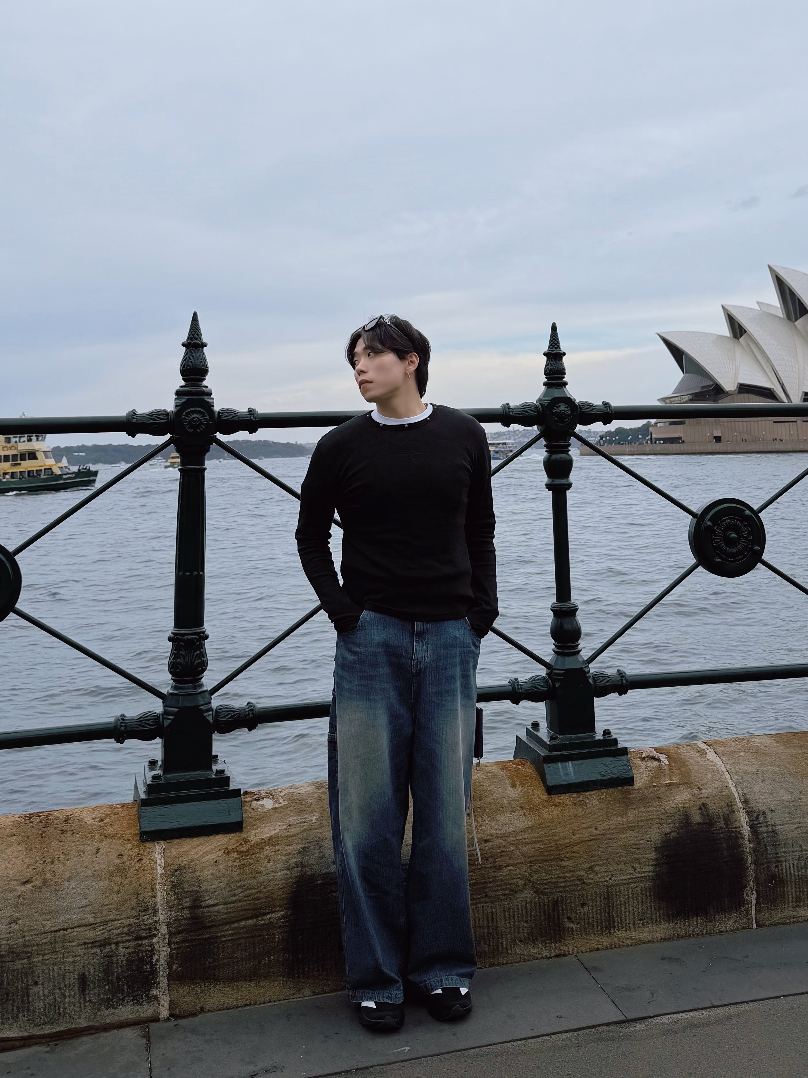 Adidas Adizero EVO SL Core Black Cloud White, Kamien Director Jean Blue 착용 스타일