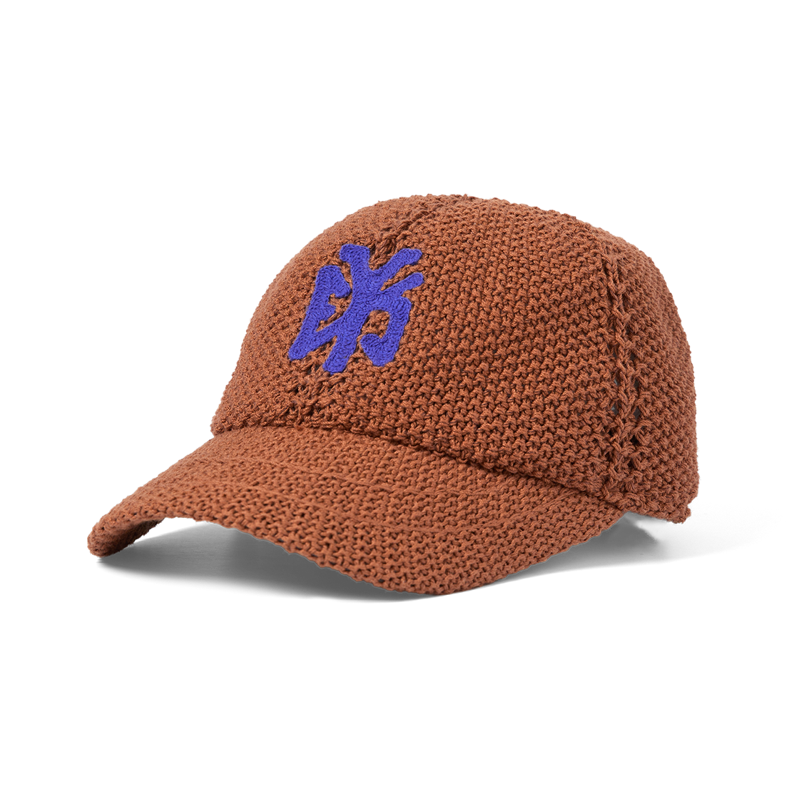 예스아이씨 니트 베이스볼 캡 브라운(YESEYESEE Knit Baseball Cap Brown)