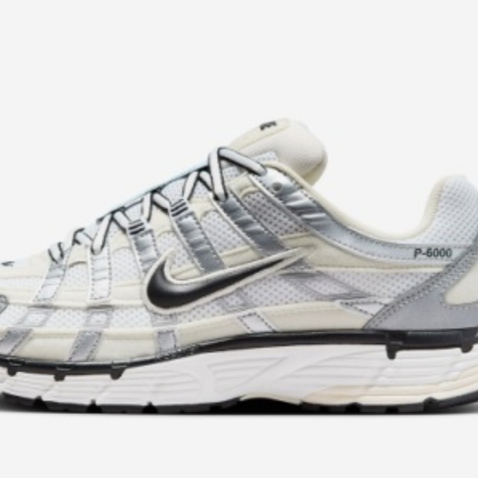 Nike P-6000 Metallic Silver 착용 스타일