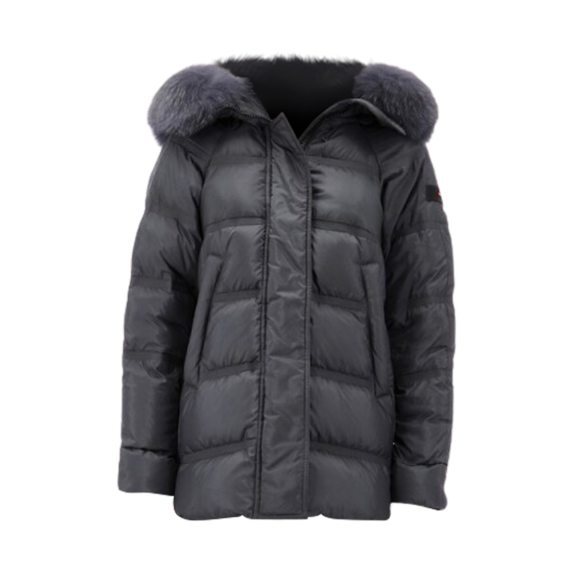 (W) 페트레이 타칸 후드 퍼 다운 자켓 차골((W) Peuterey Takan Hood Fur Down Jacket Charcoal)