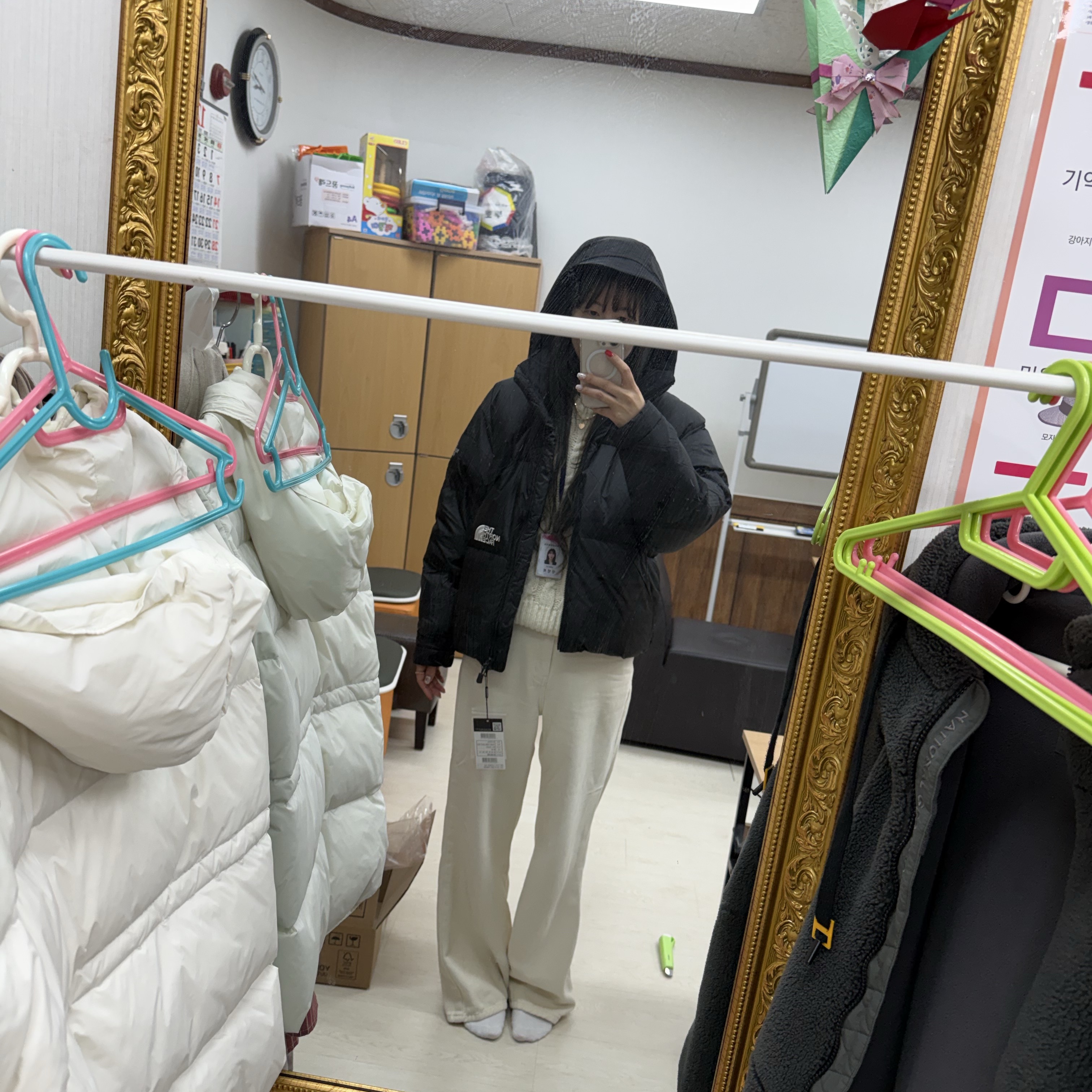 The North Face White Label Project Down Jacket RDS Black - 25FW 착용 스타일 - 2