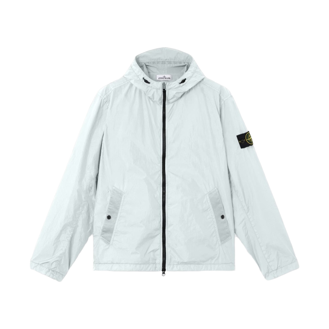 L1S1541000-01S0A23-V0041 Stone Island 4100001 Crinkle Reps NY Hooded Jacket with Wind Resistance and Anti Drop Sky Blue - 26SS